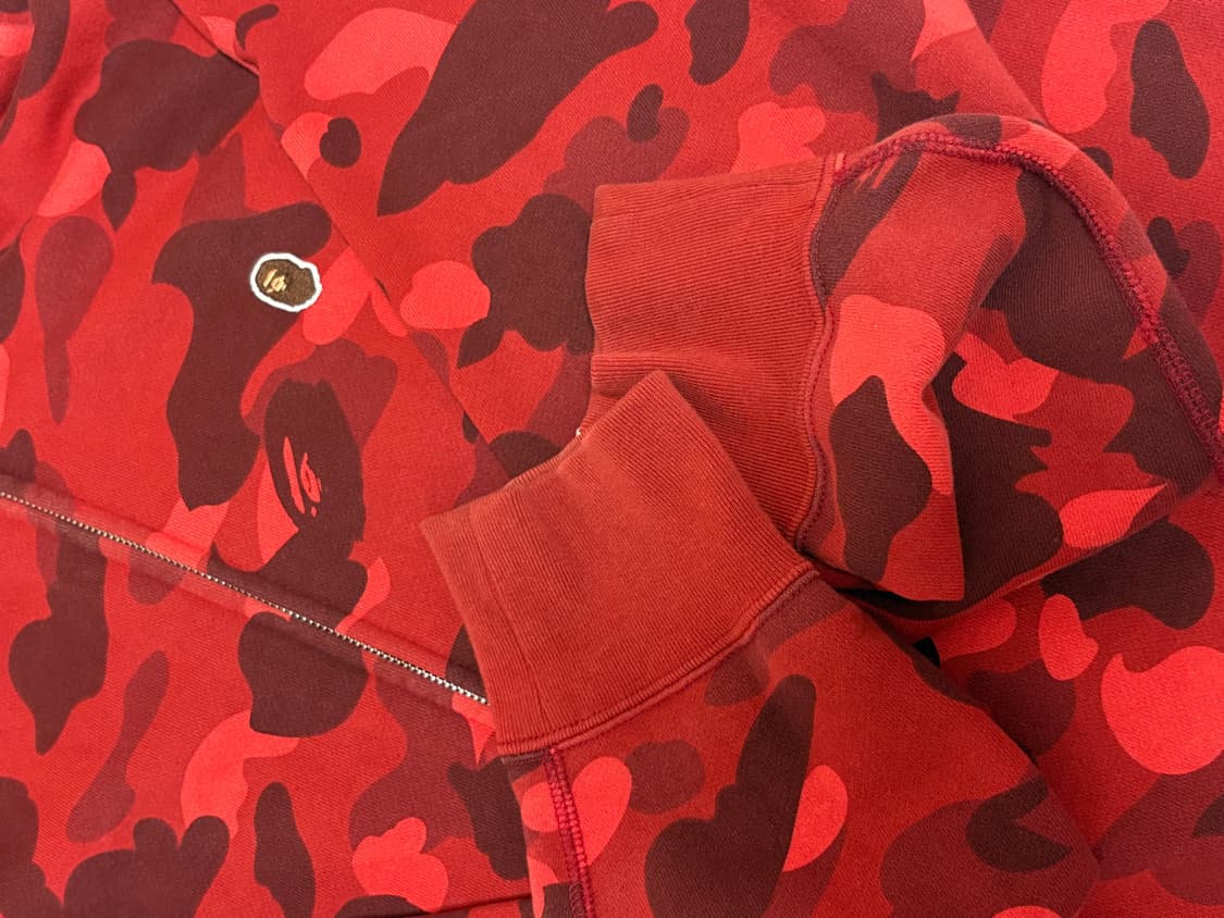 베이프 bape 미니사루 적계 후드집업 상품이미지3