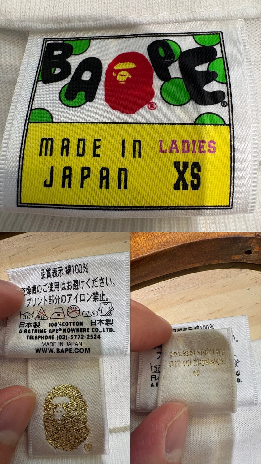 베이프 베이스볼 로고 티셔츠 상품이미지9