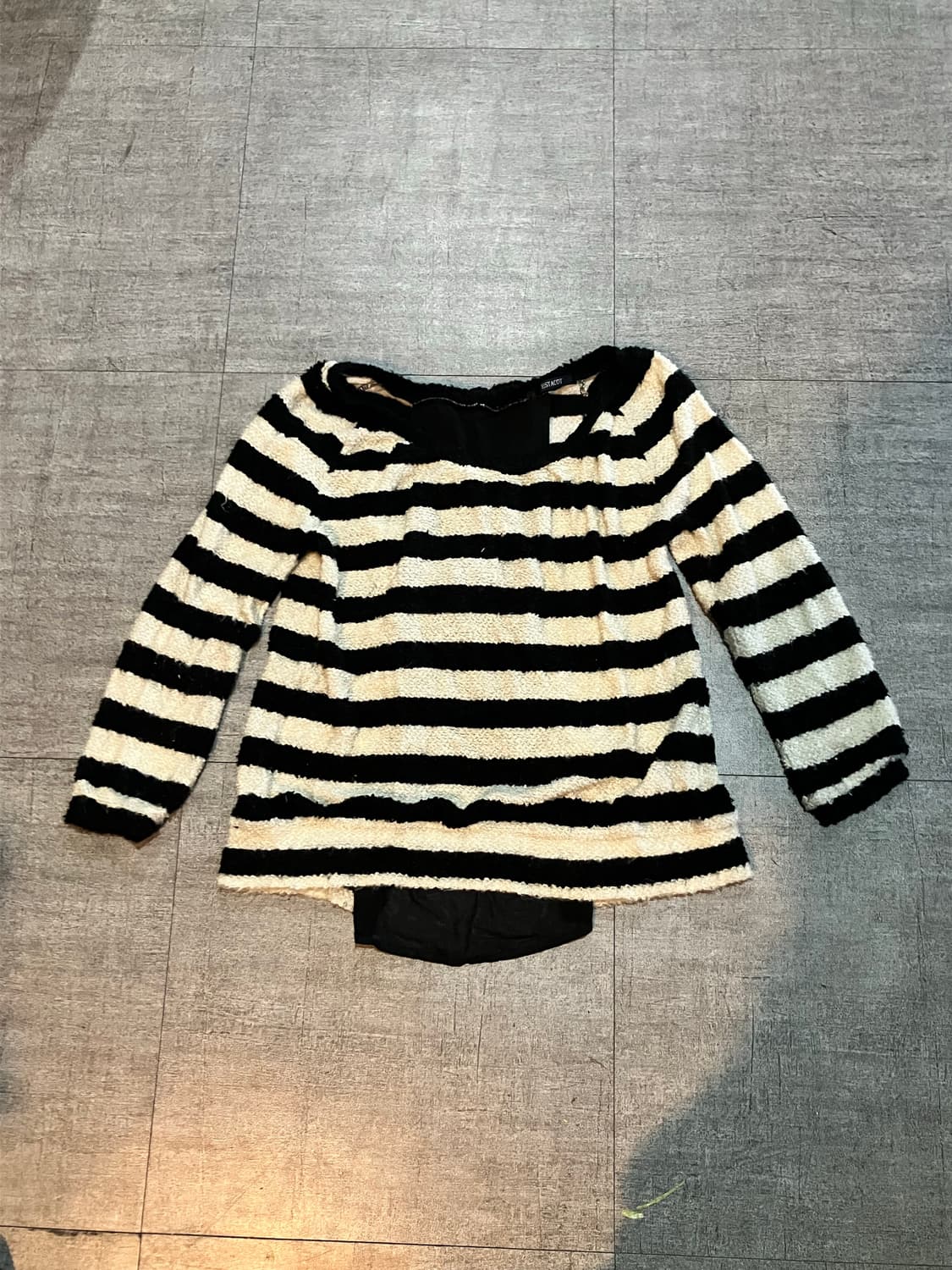 일본빈티지 Estacot 핀터깔y2k 하구미모리걸 페어리 리본 니트스웨터 상품이미지1