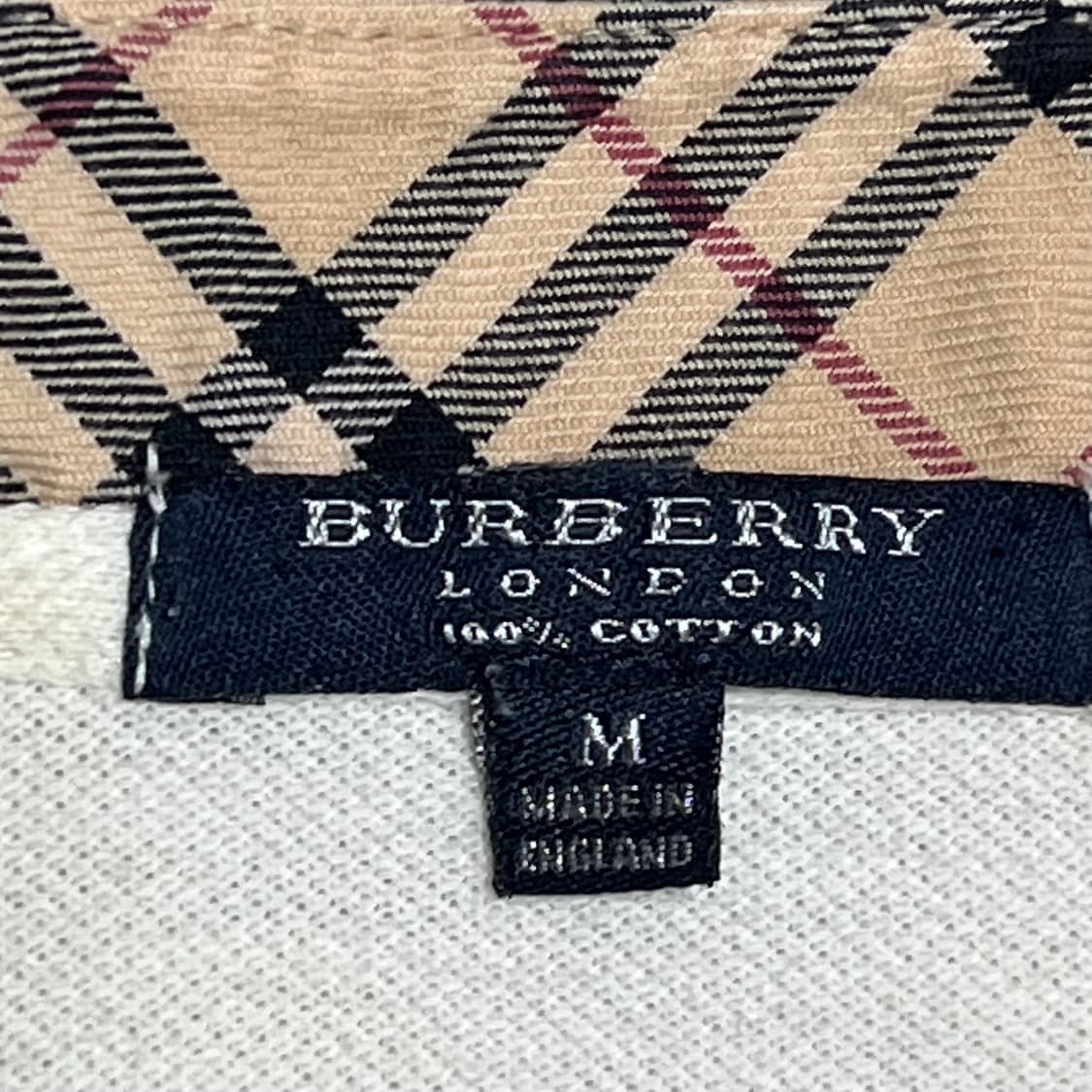 M 버버리 로고 자수 카라 티셔츠 상품이미지3