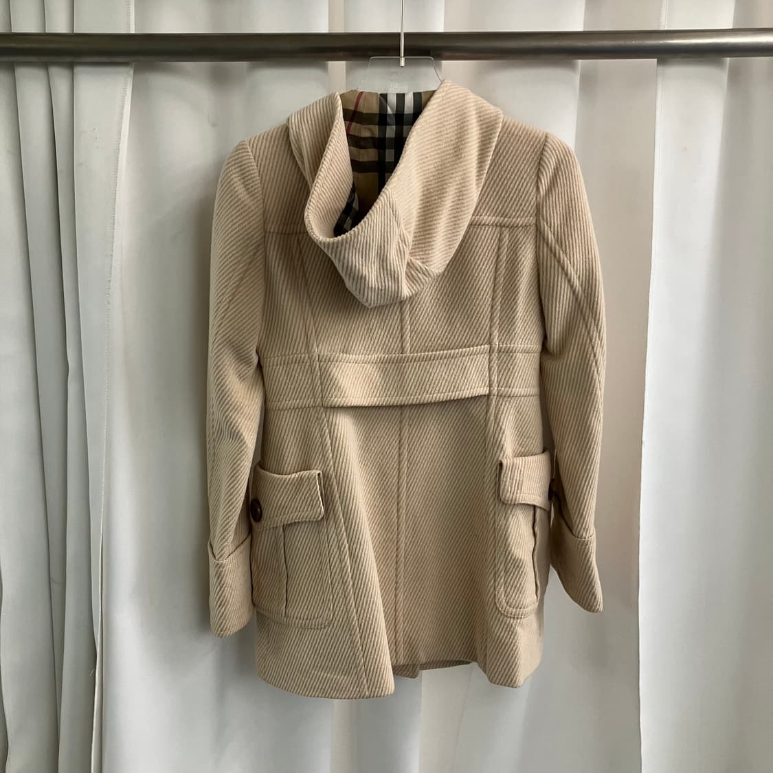 버버리 블루라벨 베이지 하프 코트 36 상품이미지2