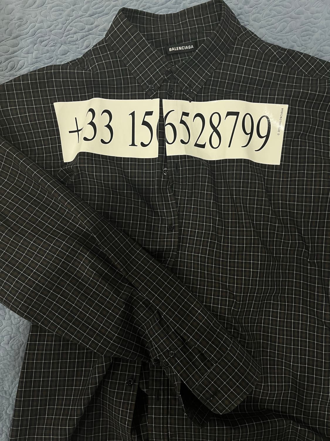 발렌시아가 핫라인 체크 셔츠 상품이미지2