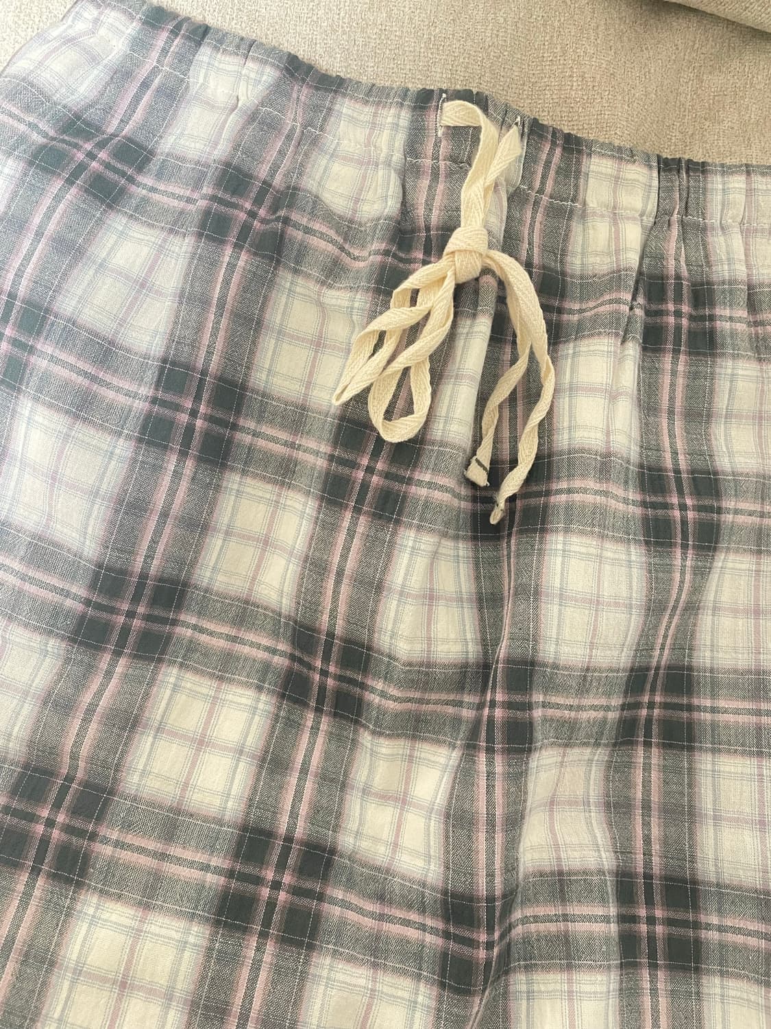 언더비 [Mayvi] pomelo 체크 롱 스커트 상품이미지3