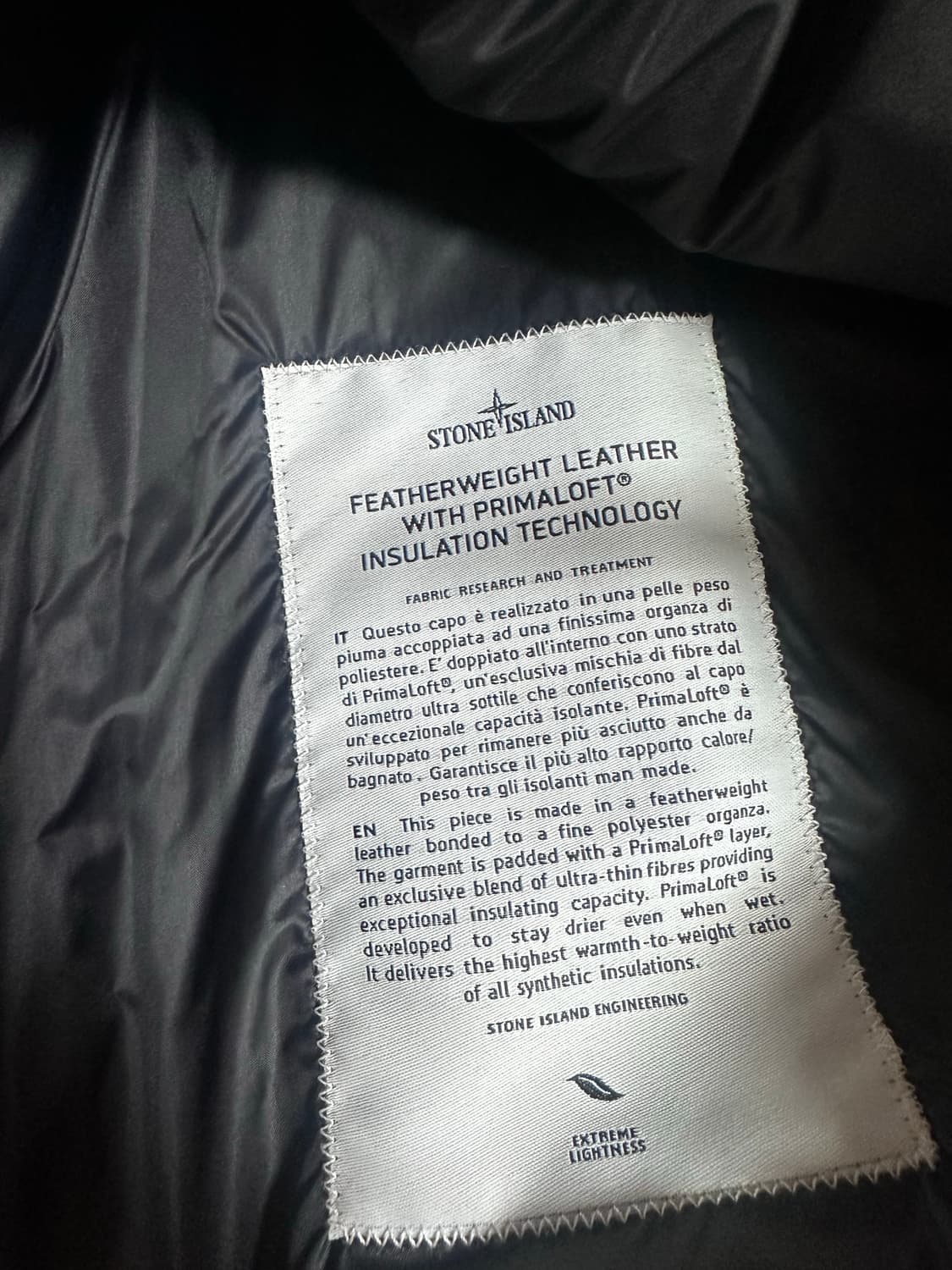 스톤아일랜드 송아지가죽 점퍼 (XL) 상품이미지4