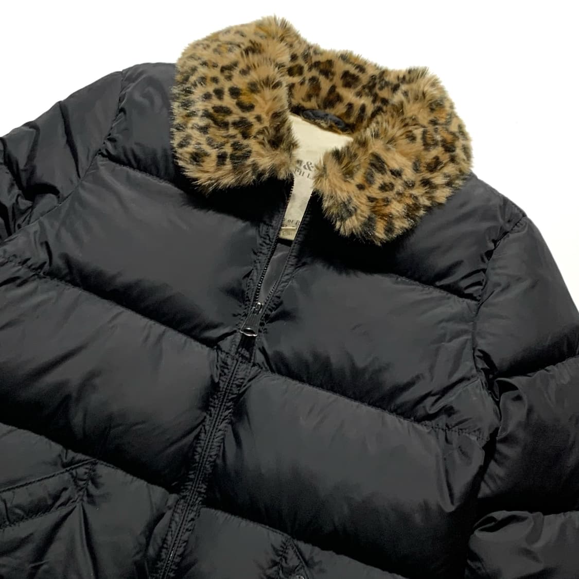 데님앤서플라이 레오파드 퍼 패딩 상품이미지2