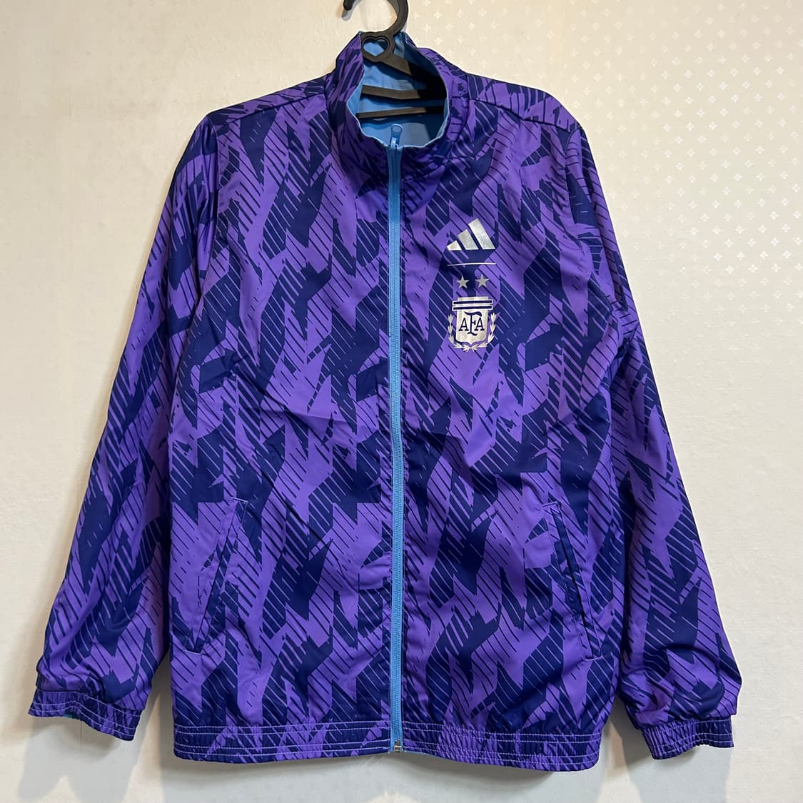 아디다스 아르헨티나 리버시블 양면 바람막이 자켓 스카이 블루 L 상품이미지7