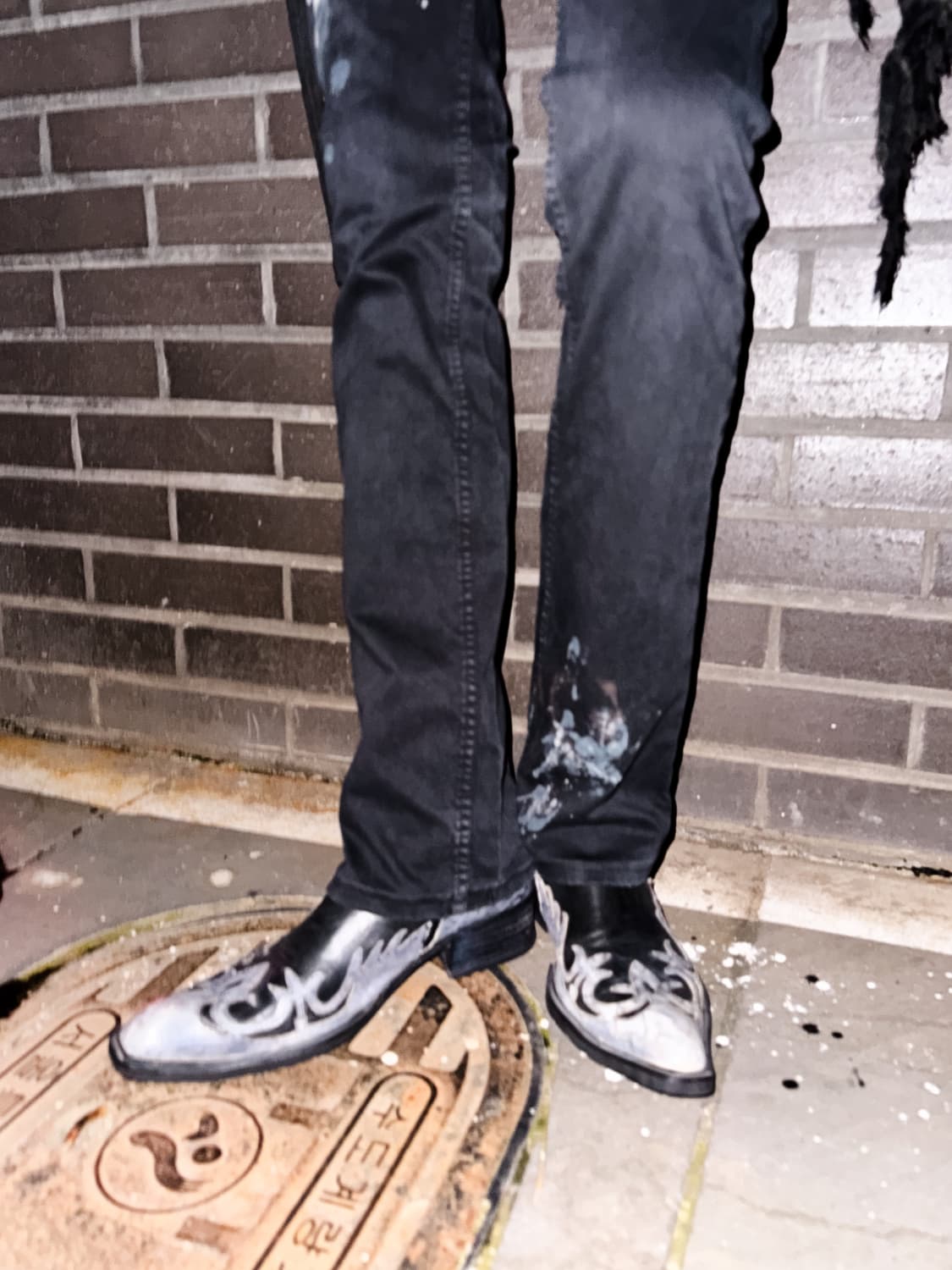 Share Spirit – Paint Splatter Boot-cut  상품이미지3