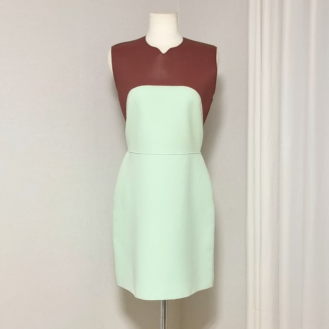 3.1 필립림 원피스 양가죽100% 트리밍 배색 (55) 상태최상 상품이미지1