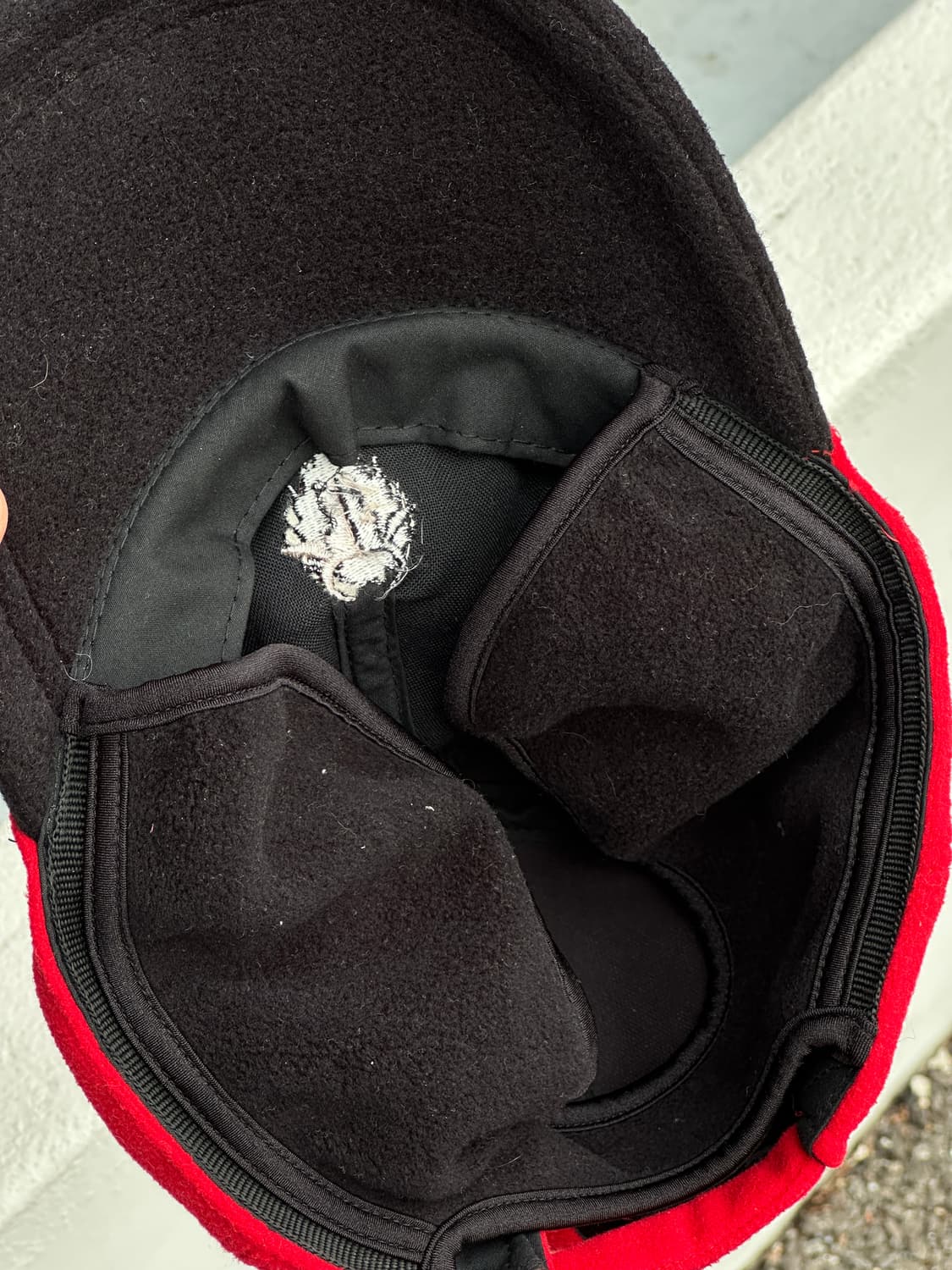 [M] 블랙야크 로고 플리스 볼캡 모자 트루퍼 디테일 상품이미지8