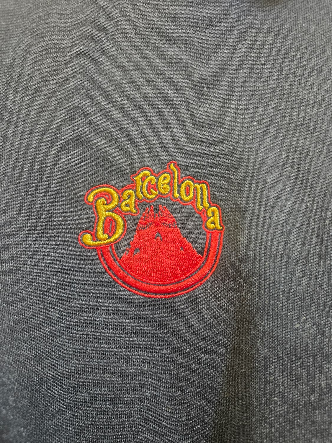 아디다스 검정색 져지 Barcelona 삼선 상품이미지4