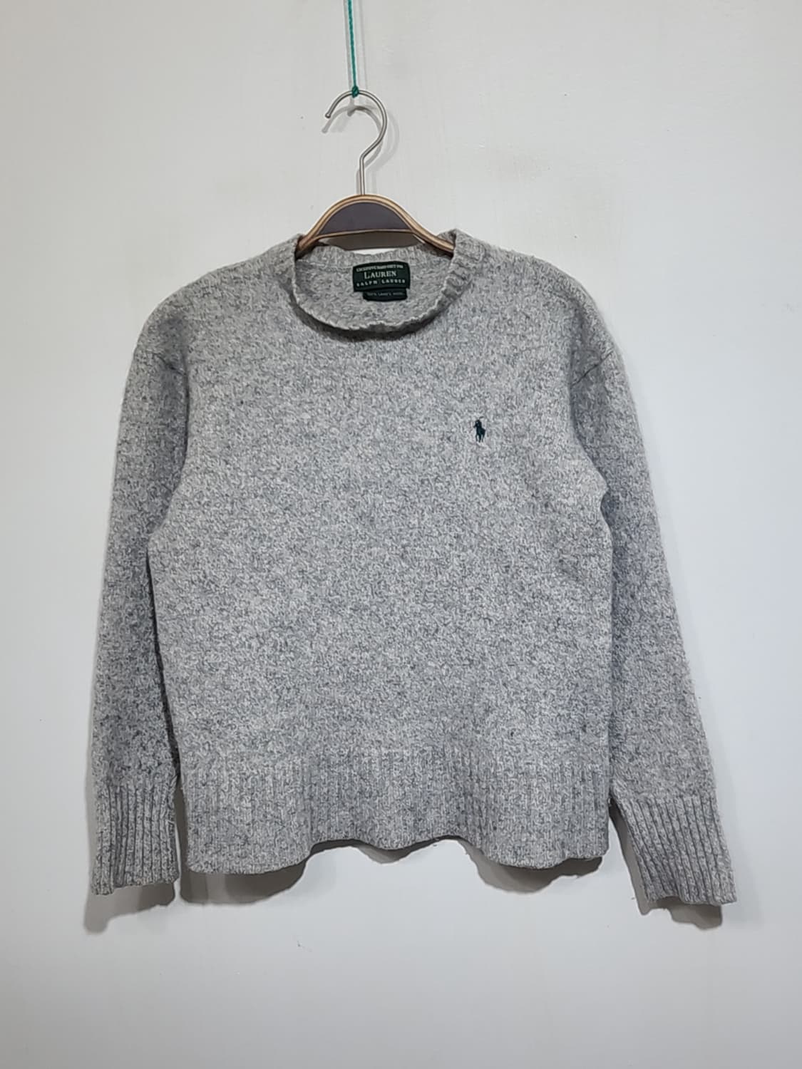 (M) 랄프로렌 폴로 니트 그레이 램스울 스웨터  상품이미지1