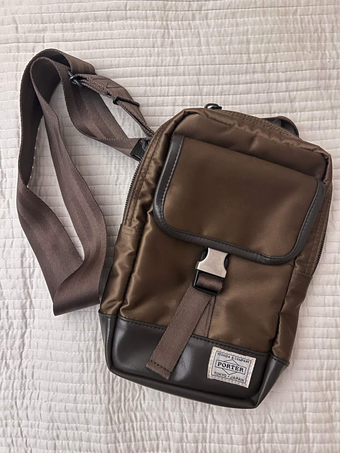 포터 x Sac’s bar 브라운 슬링백 상품이미지1