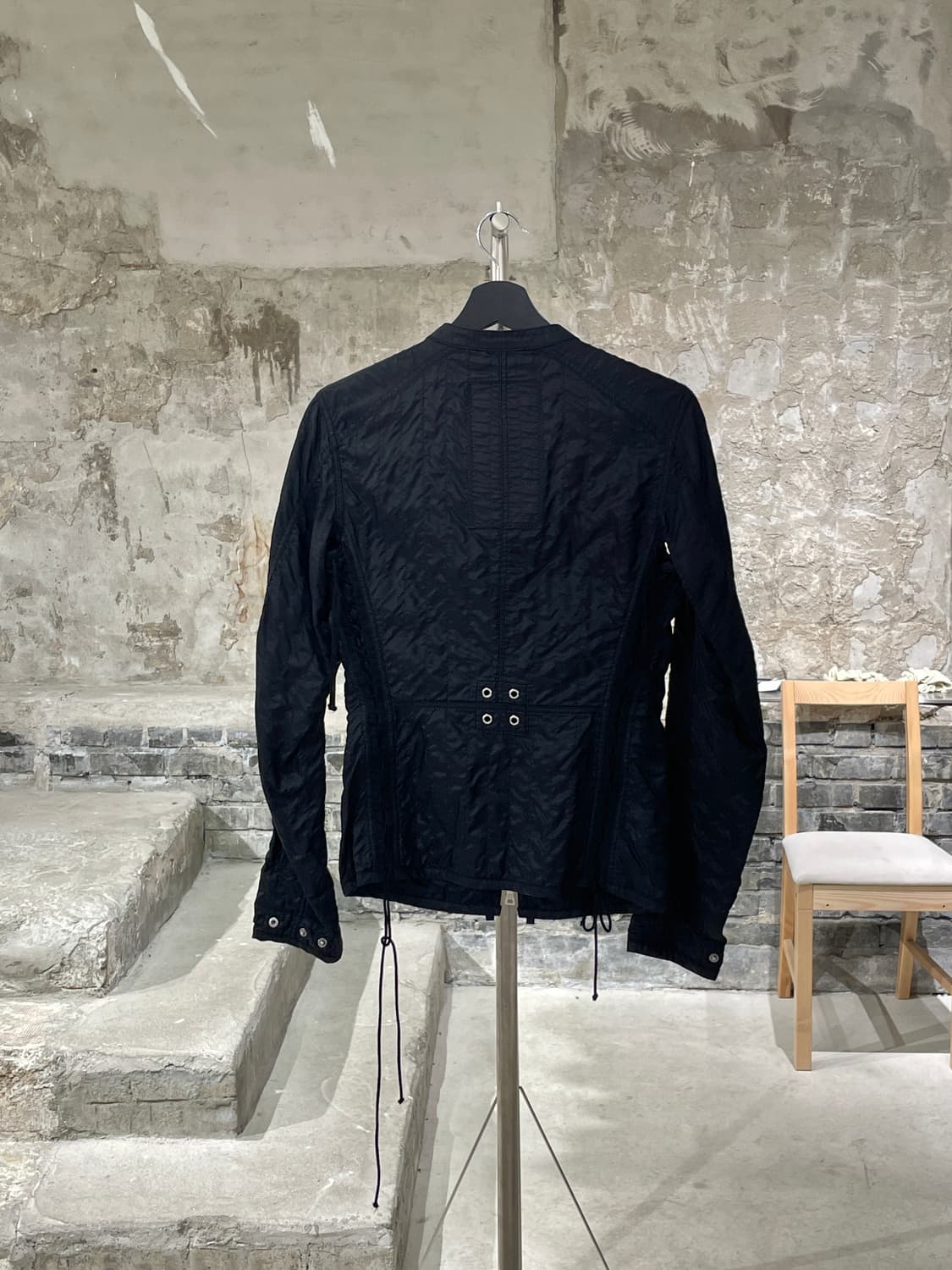 프라다 블랙 코르셋 라이더 씬 자켓 상품이미지6