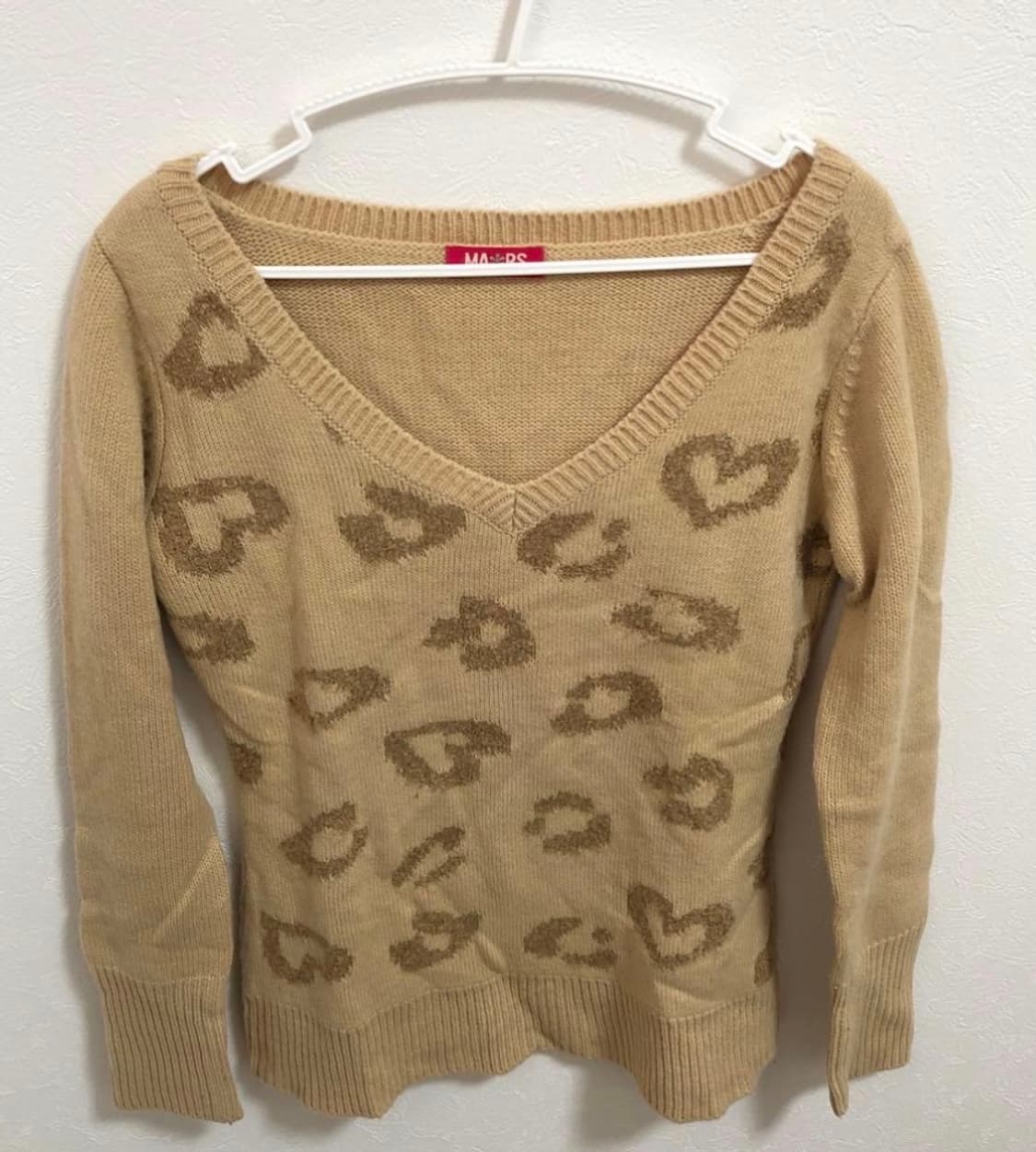 Ma*rs 갸루 레오파드 니트 오네갸루  상품이미지1