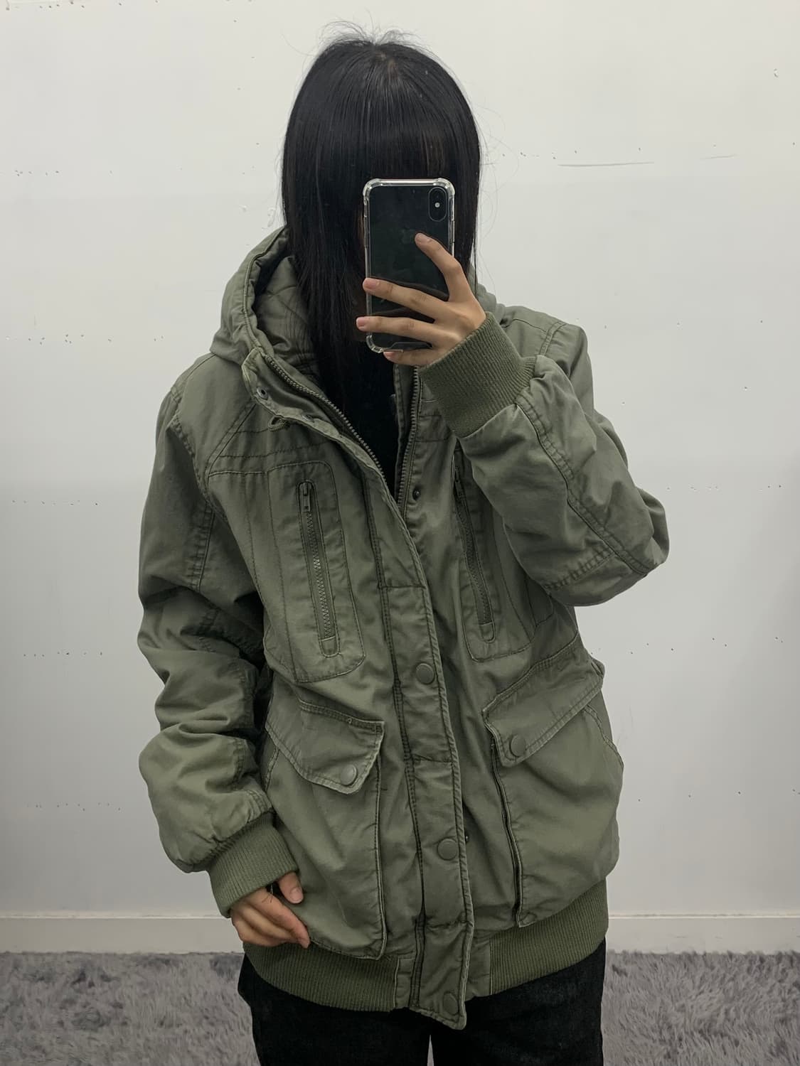 재패니즈 밀리터리 후디 자켓 상품이미지2