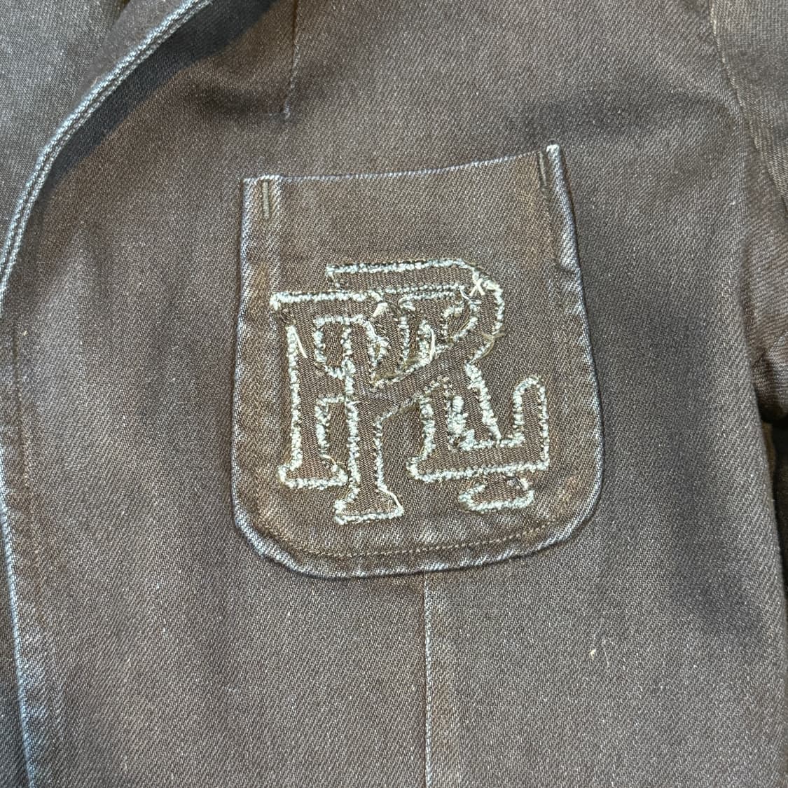 XS) 폴로 랄프로렌 인디고 데님 금장 블레이저 자켓 상품이미지3