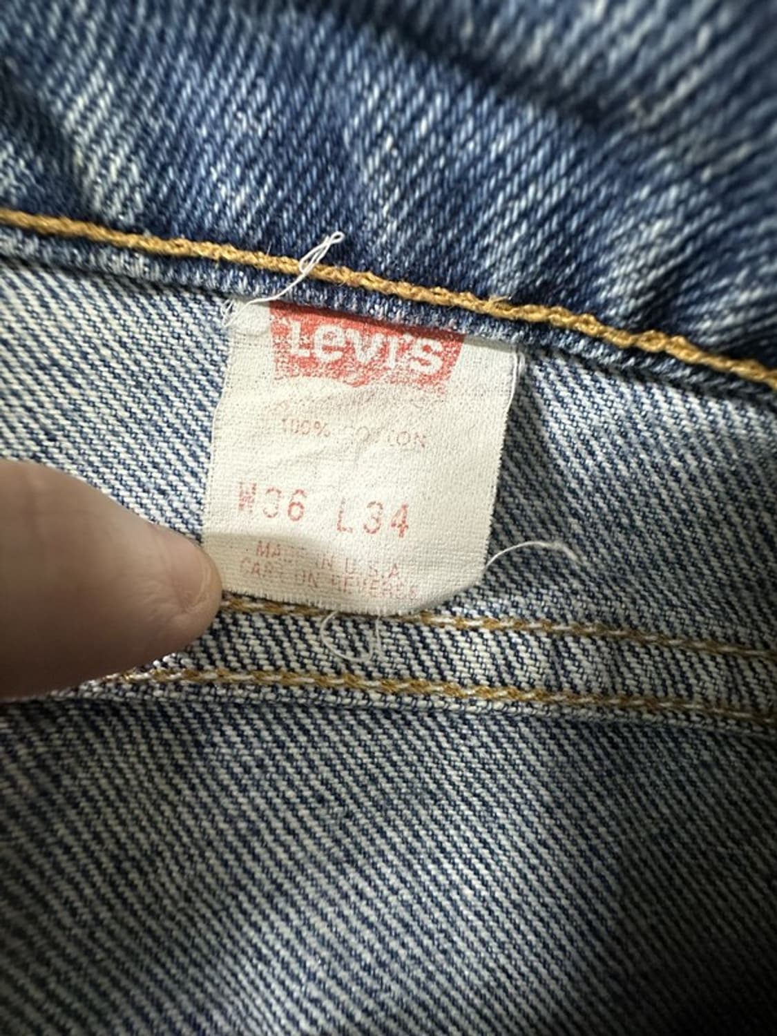 [W36 L34] LEVI'S 리바이스550 90s USA 빈티지오렌지탭 상품이미지6
