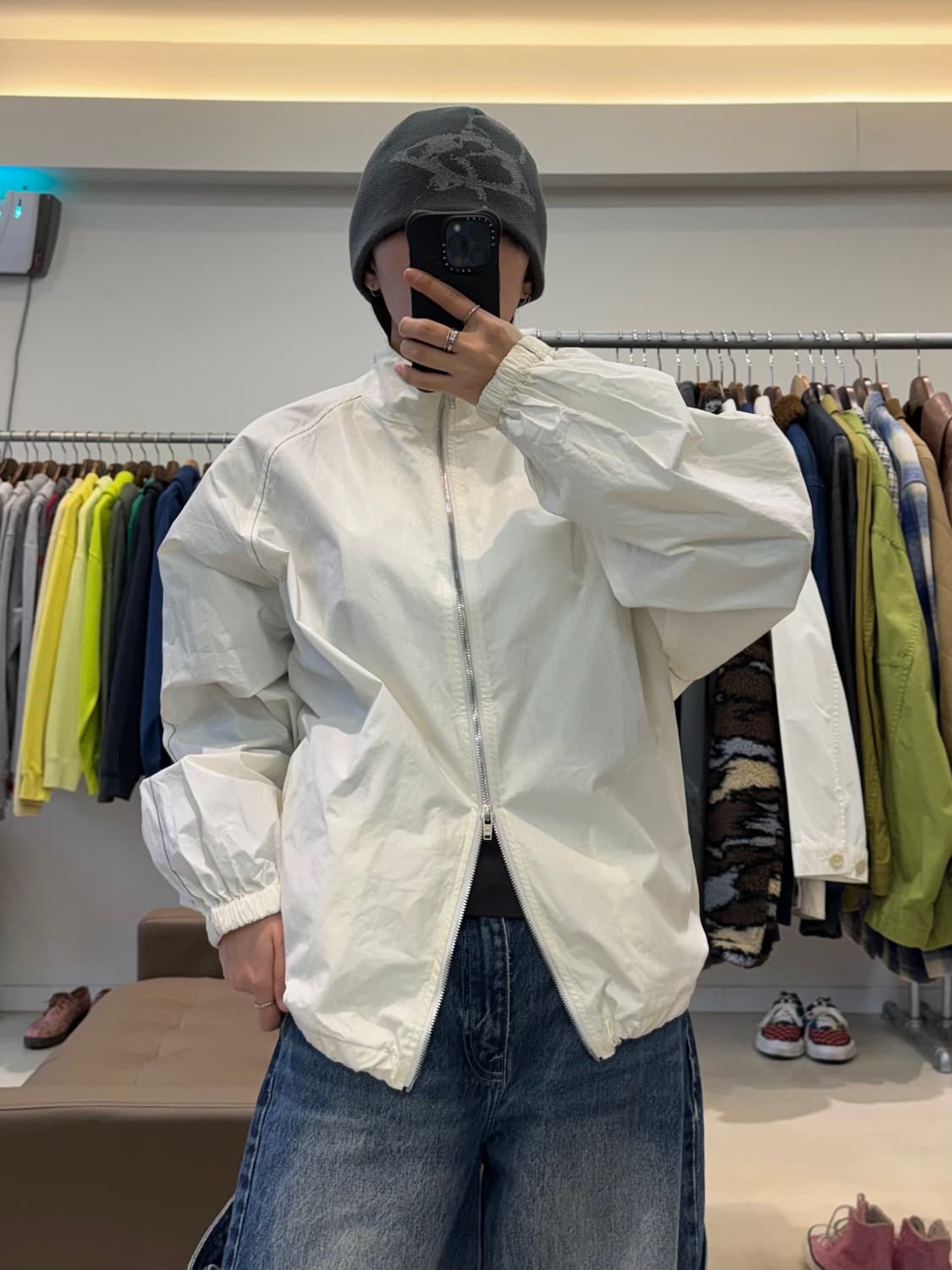 마뗑킴 로고 코팅 점퍼 상품이미지6