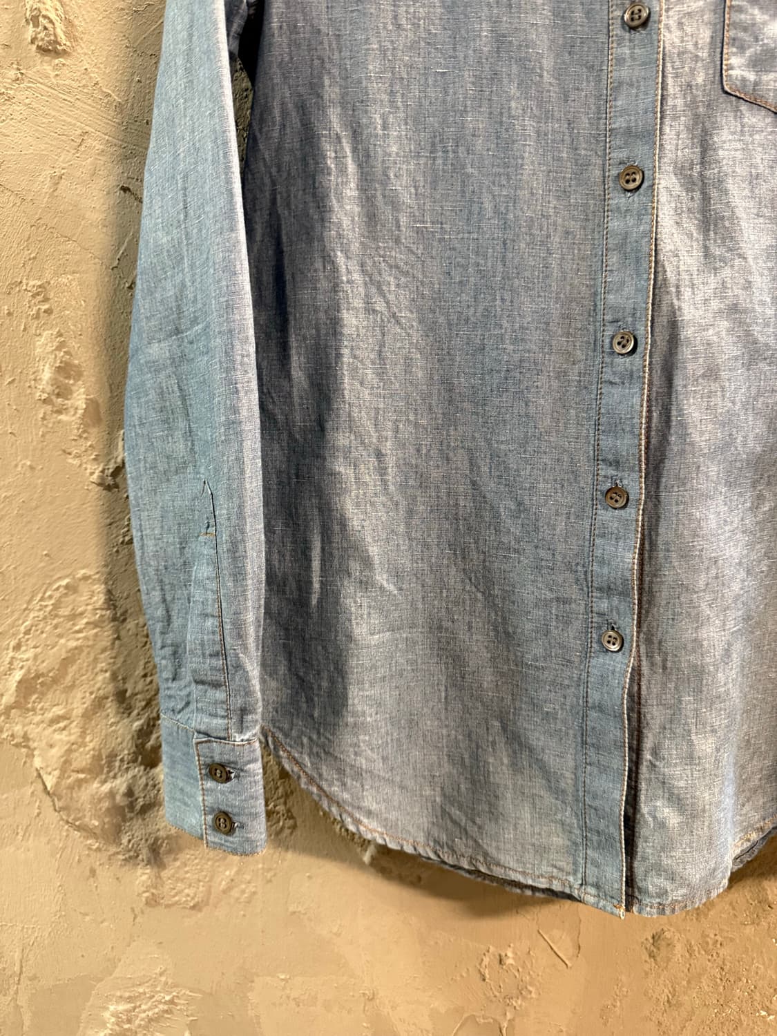 S 띠어리 Theory 코튼 린넨 셔츠 데님블루 상품이미지2