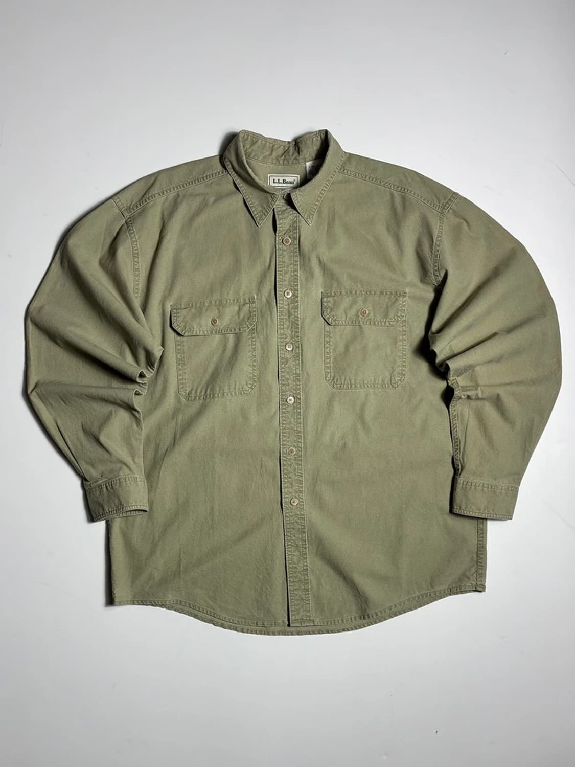 엘엘빈 L.L.Bean 올리브 더블 포켓 워크 셔츠 R2004 상품이미지1