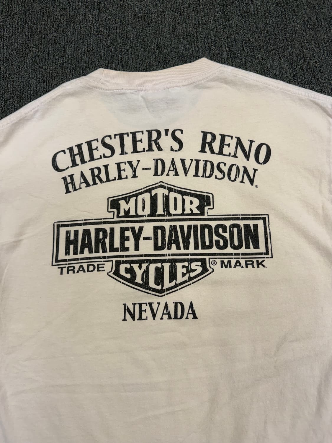 L) 할리데이비슨 빈티지 우먼스 프린팅 화이트 반팔 티셔츠 상품이미지6