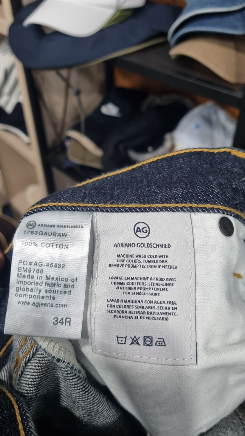아드리아노 골드슈미드(AG) 모던슬림 셀비지 데님팬츠 34size 상품이미지2