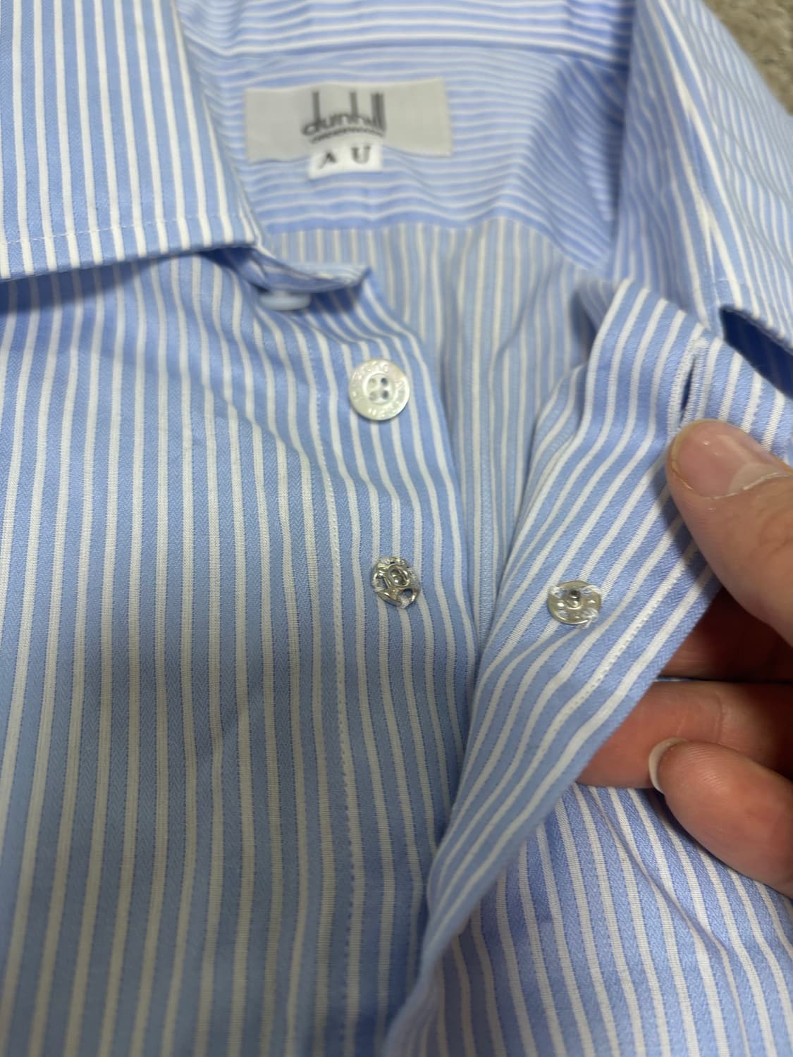 일제 DUNHILL 스트라이프셔츠 사이즈 105-110 상품이미지5