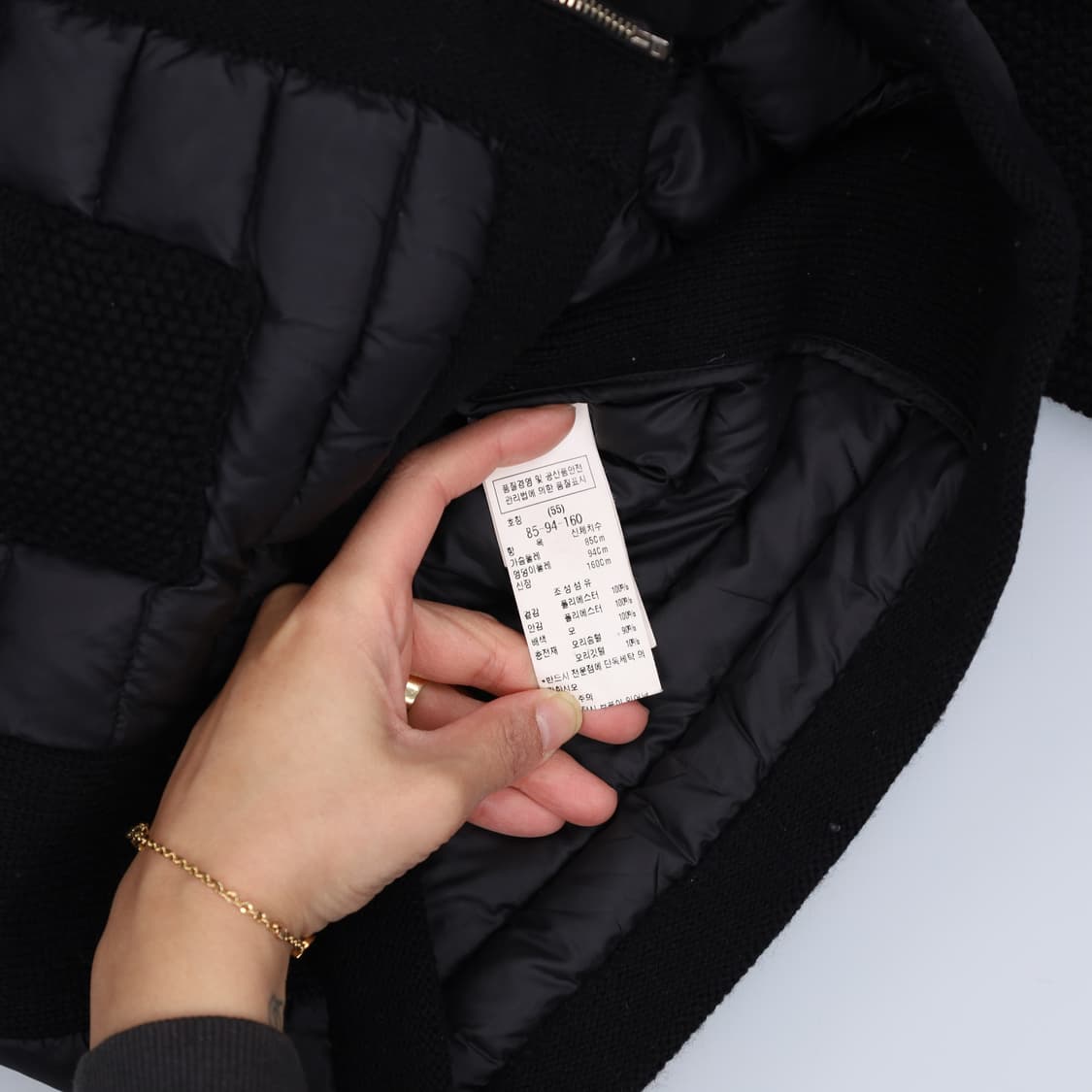 55 듀엘 여성 덕 니트경량패딩 0224H1 상품이미지4