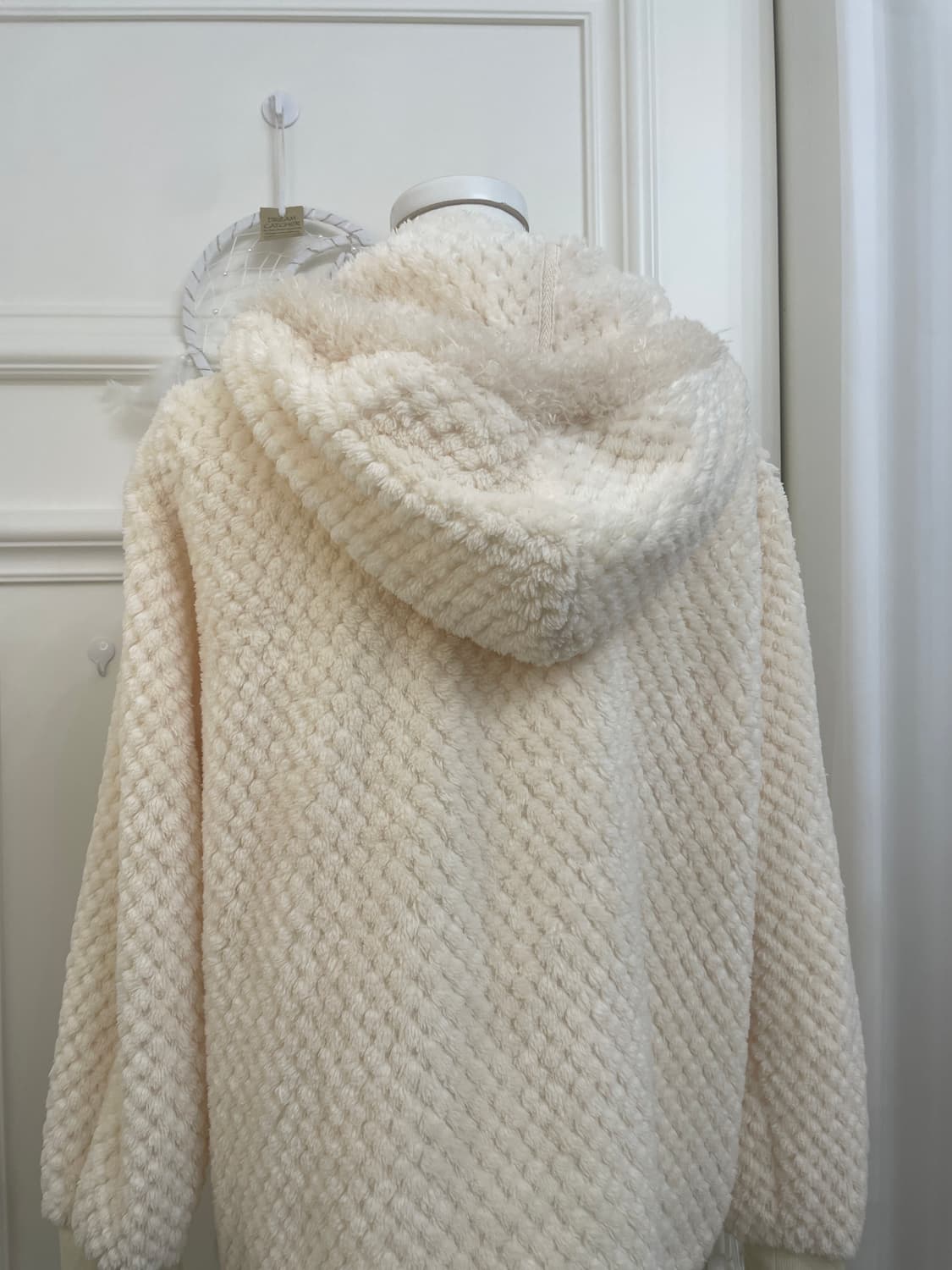 ivory lovely over fur hoodi-zip 상품이미지4