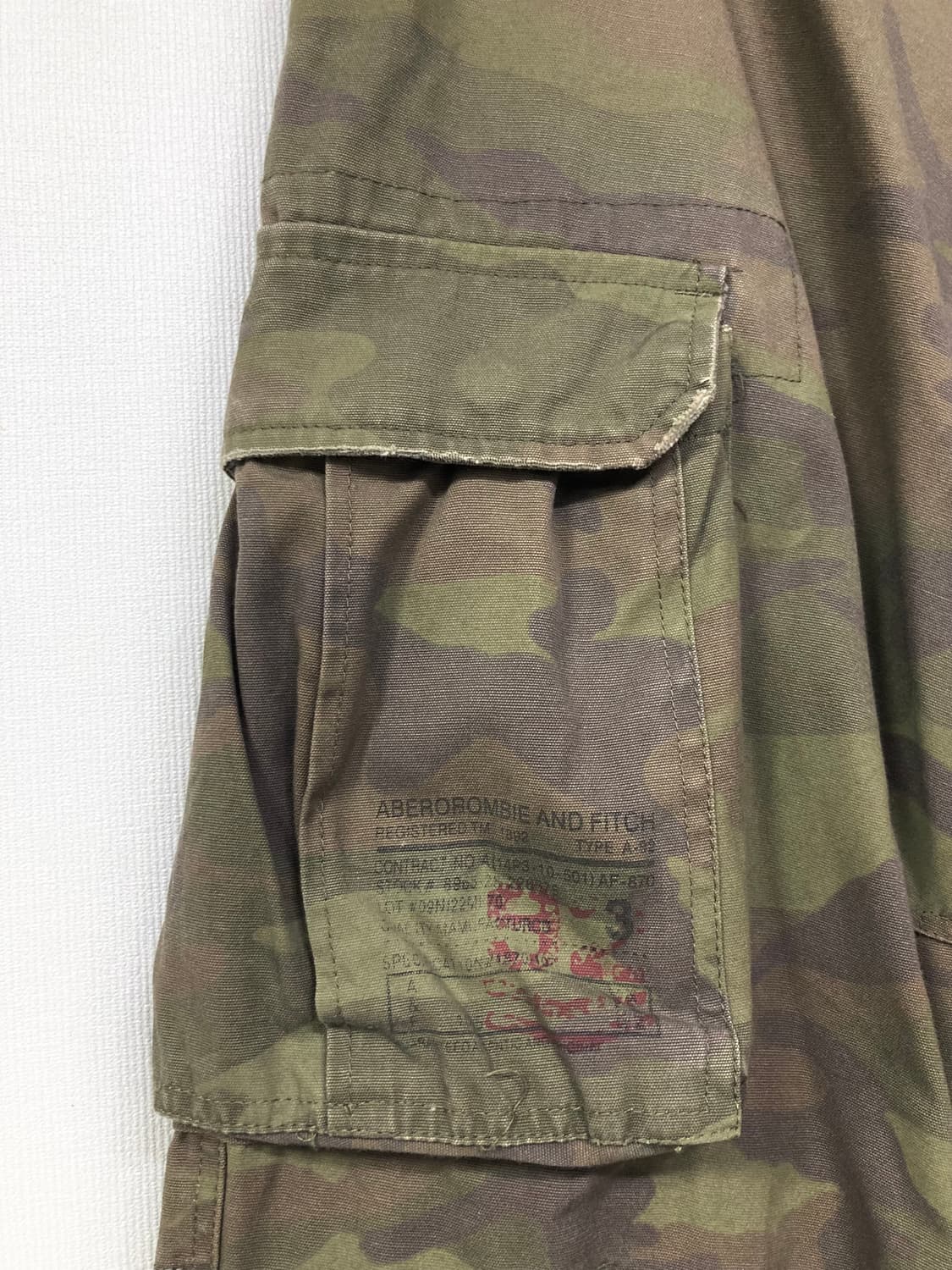 아베크롬비 y2k 카모플라쥬 유틸리티 필드 카고 워크팬츠 32 상품이미지2