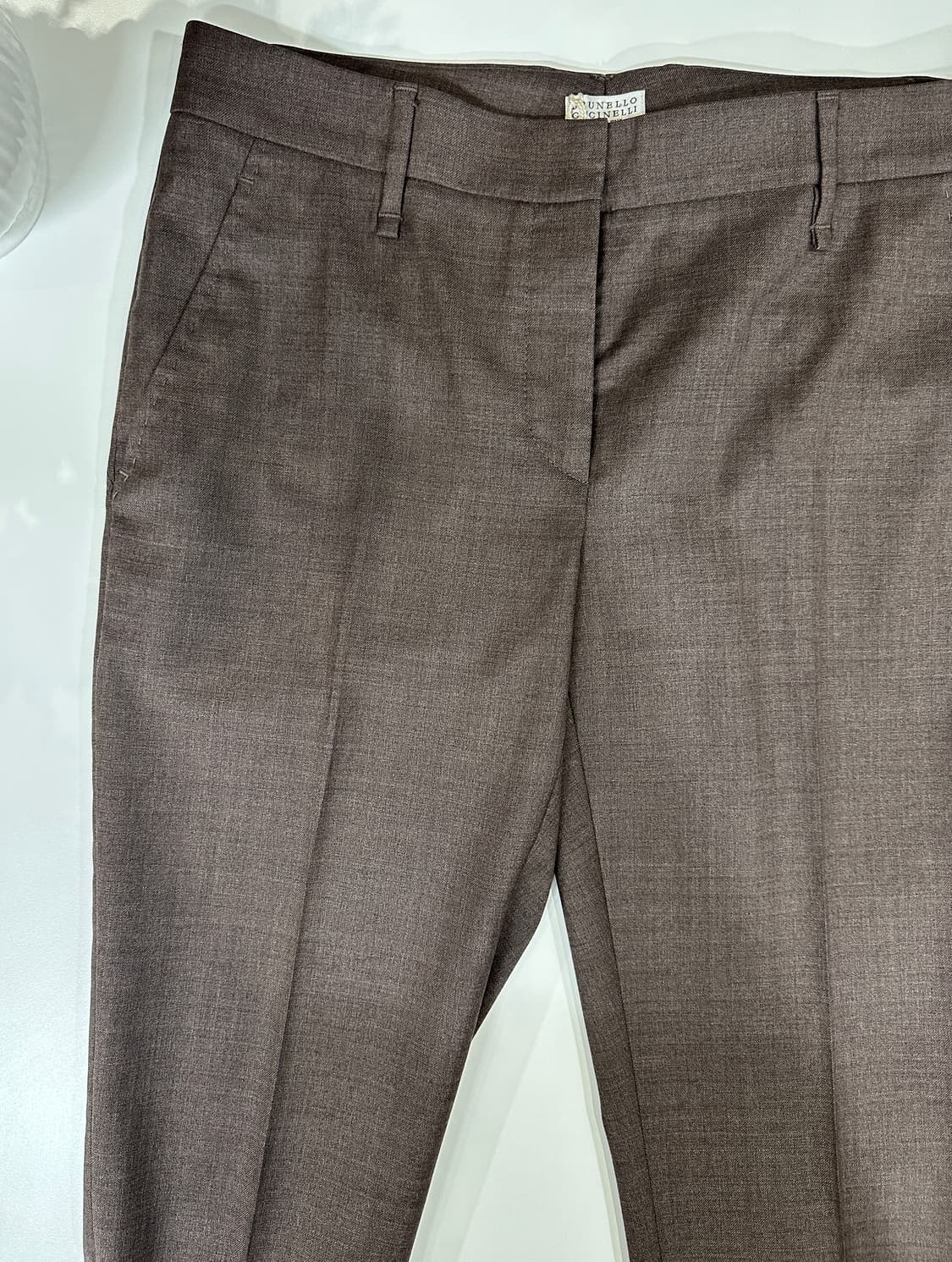 브루넬로 쿠치넬리 스트레치 슬랙스 울 여성 팬츠 상품이미지6