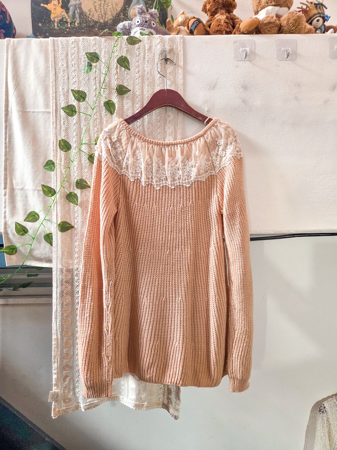 자몽 레이스 니트 상품이미지5