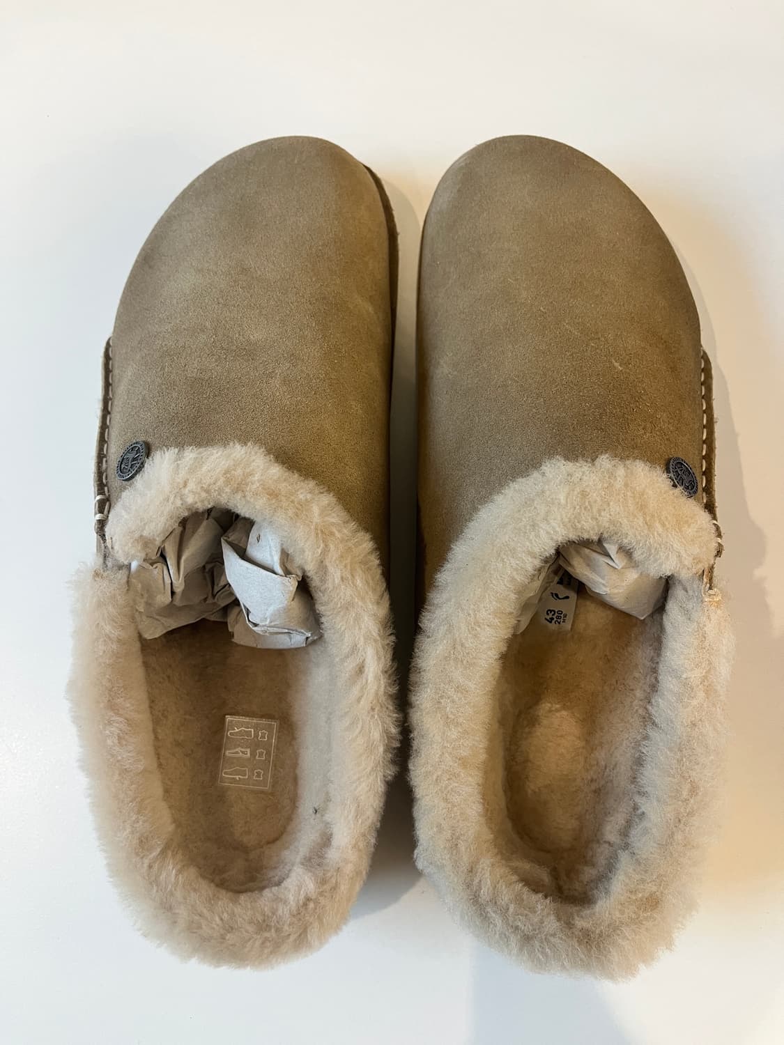 버켄스탁 체르마트 시어링 슬리퍼 43 타우페 (새상품) 상품이미지2