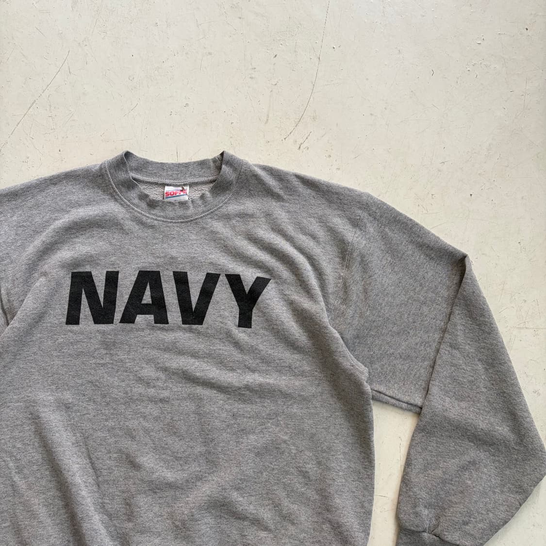 SOFFE USA OG 미해군 빈티지 스웻셔츠 M 상품이미지2