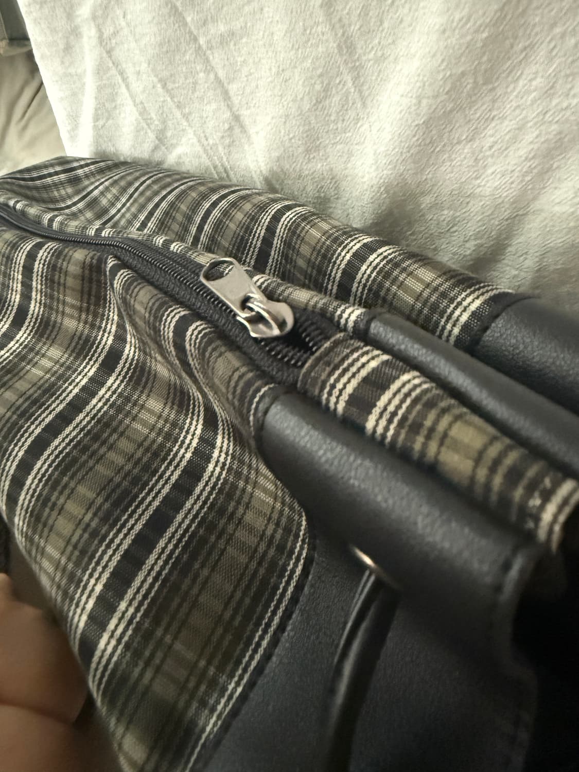 [FILLINTHEBLANK] 필인더블랭크 체크 드로우스트링 백 상품이미지6