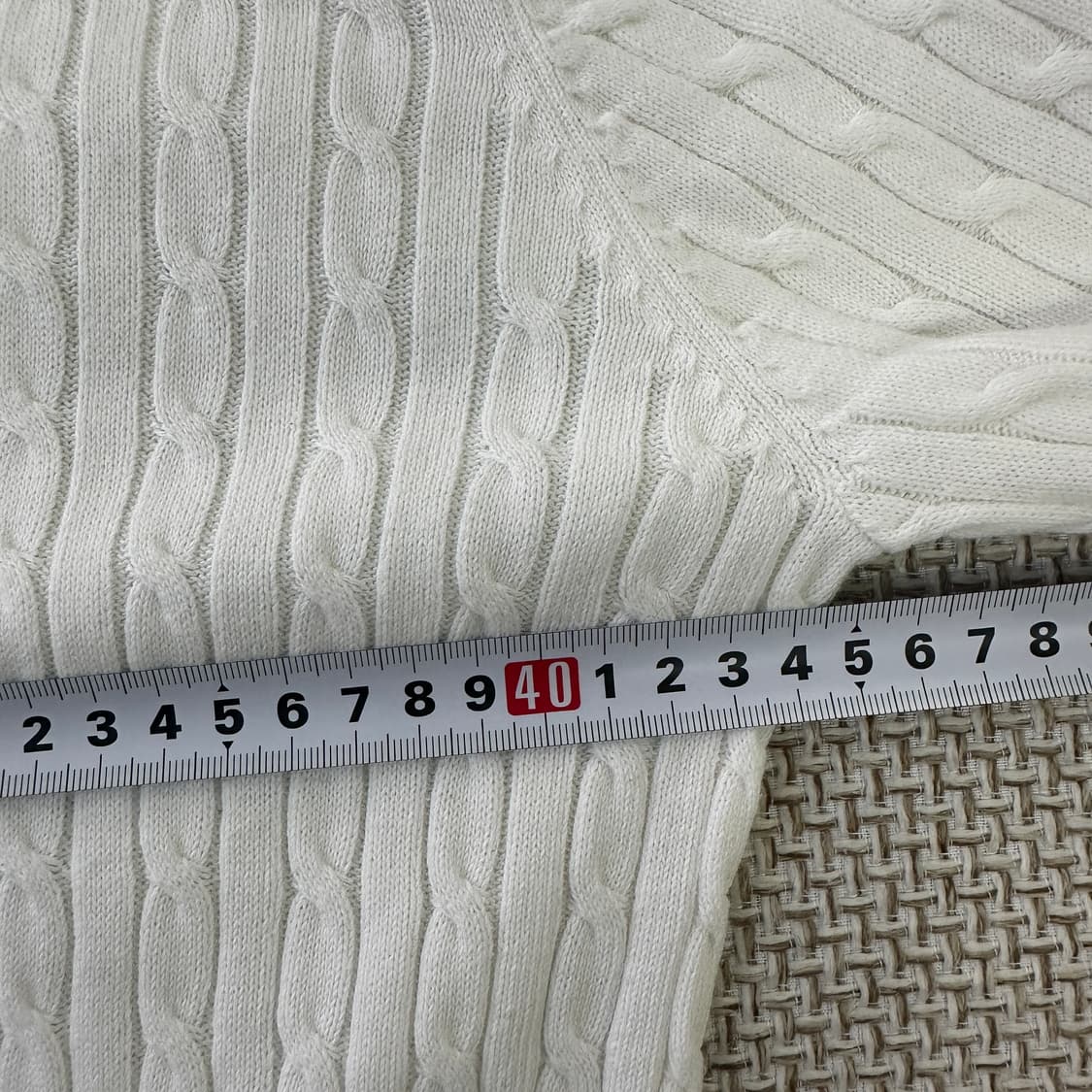 S US폴로 브이넥 케이블 니트 0423D 상품이미지6