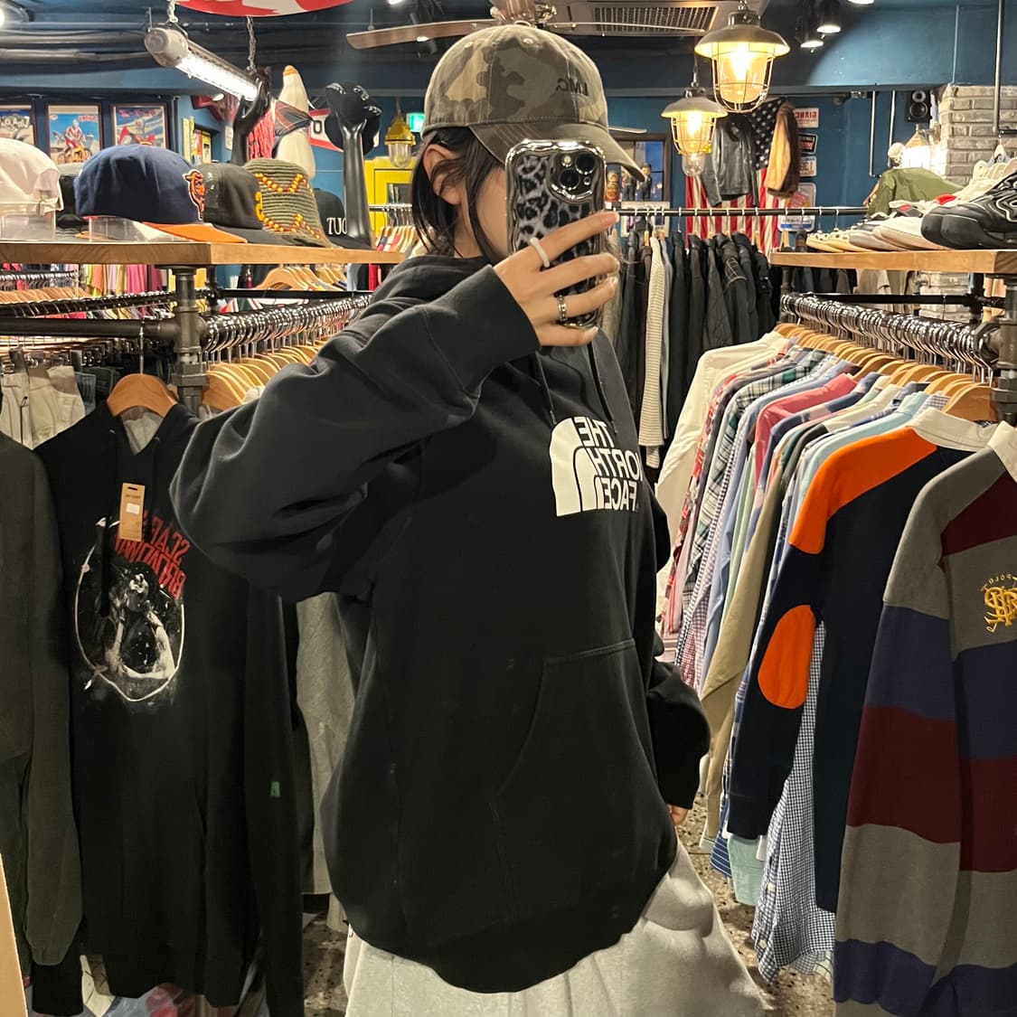 THE NORTH FACE 노스페이스 빅로고 후드티 상품이미지5