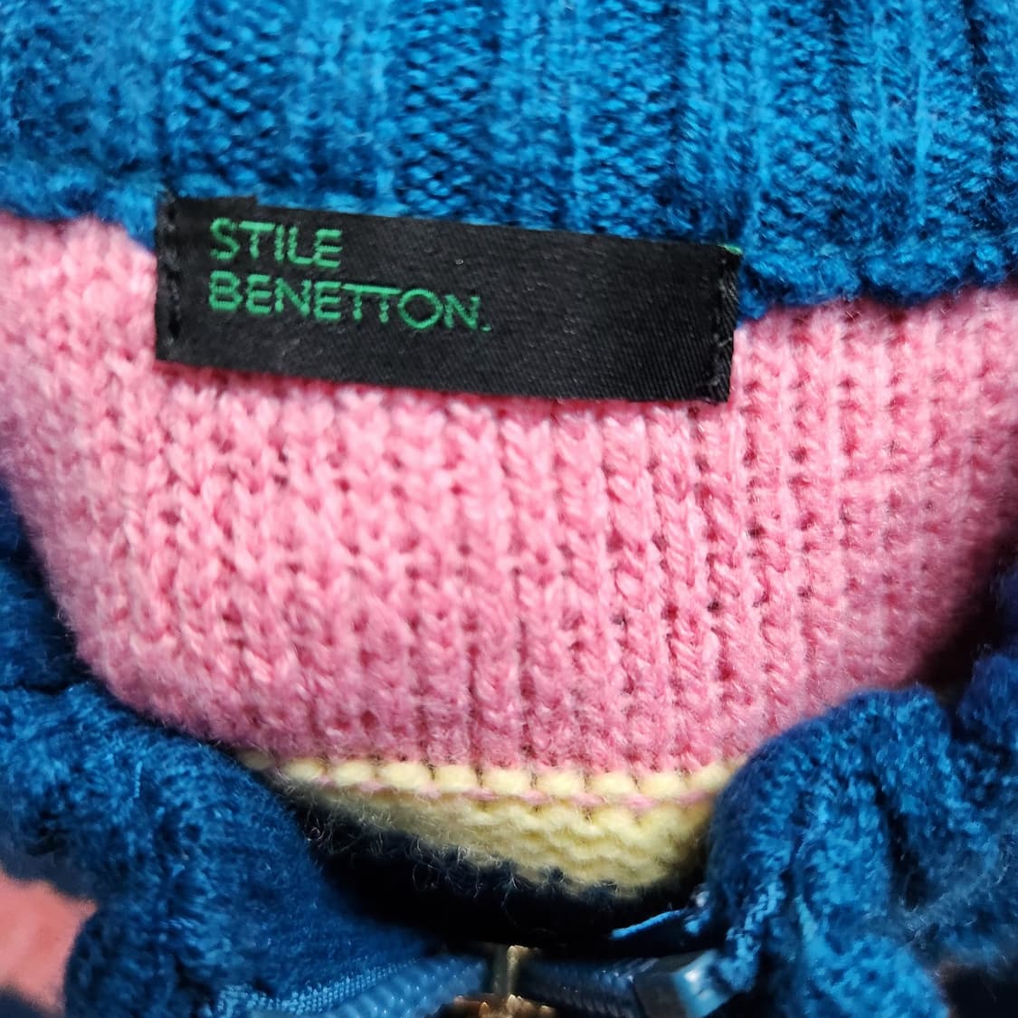 베네통 스트라이프 니트 가디건 S 상품이미지5