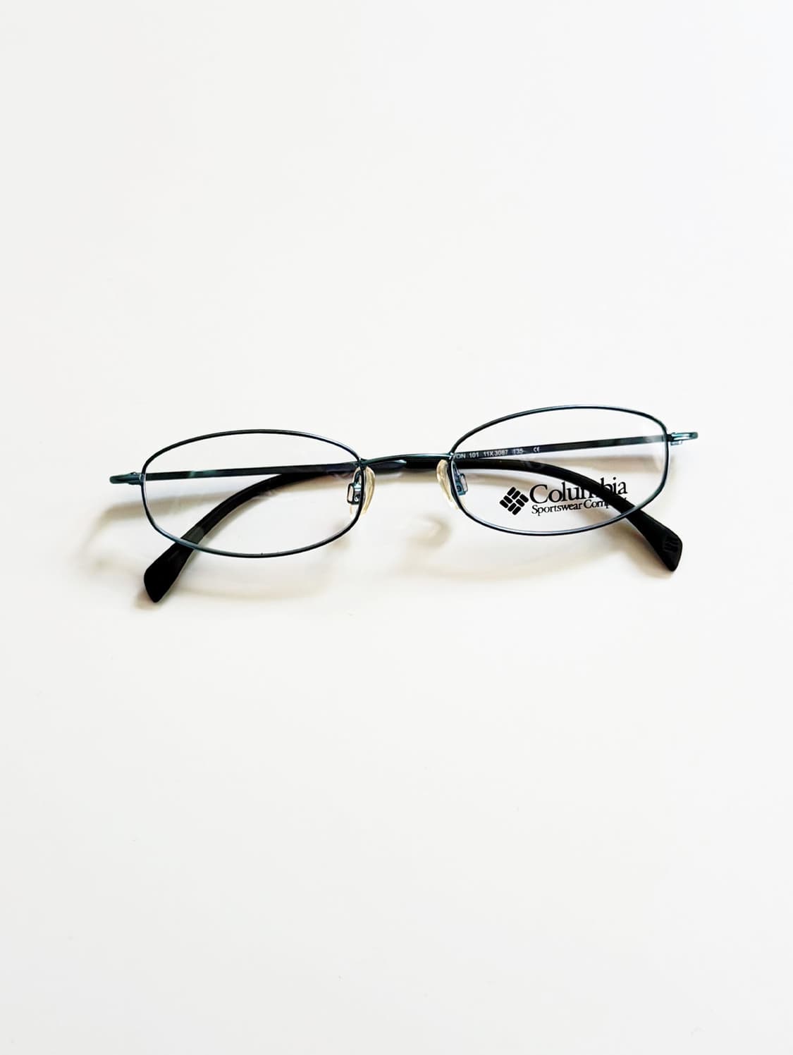 90s 컬럼비아 블루 슬림 오벌 메탈 빈티지 안경 상품이미지2