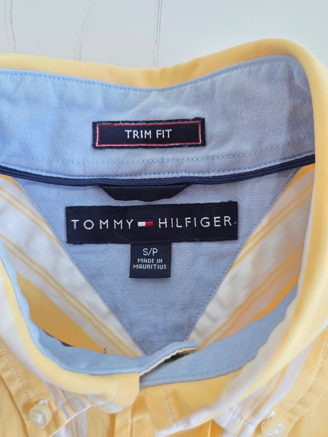 타미힐피거 스트라이프 셔츠 옐로우 S/P 상품이미지4