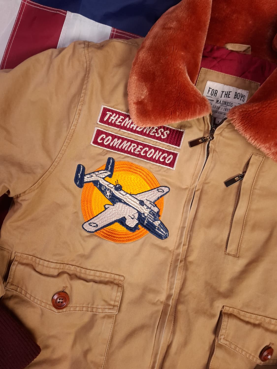 오리지날 MADNESS 매드니스 자수 항공 폭격기 자켓 상품이미지5