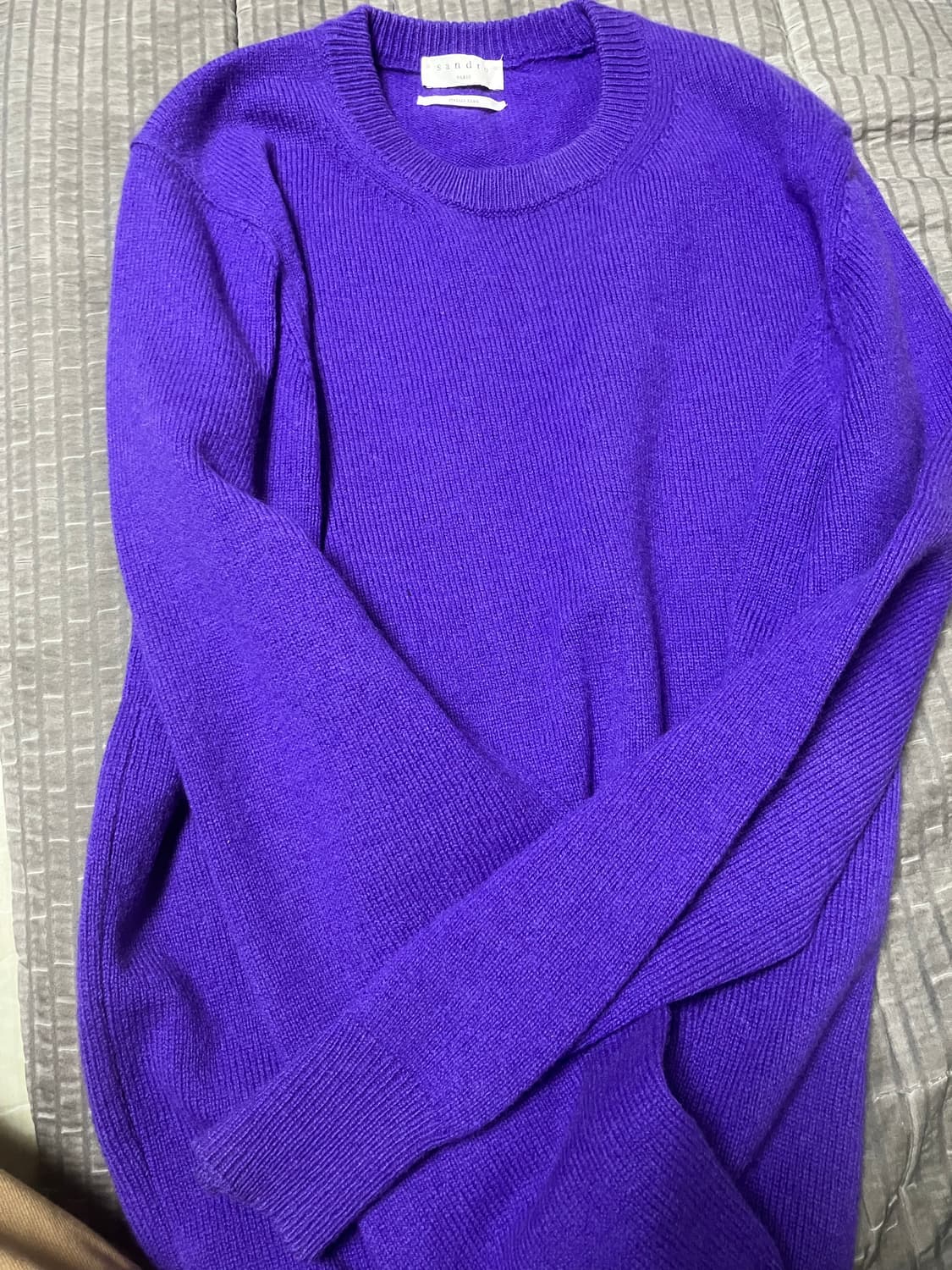 산드로 옴므 퍼플 울 니트 상품이미지1