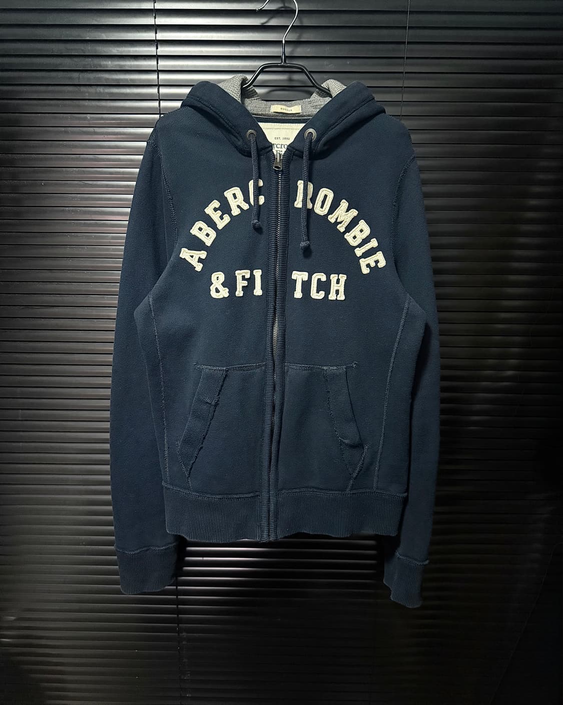 아베크롬비 피치 L 100 정품 후드 집업 남색 네이비 양홍원 울프죠 상품이미지2