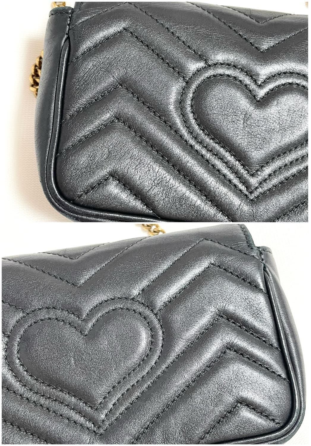 [GG 마몽] 구찌 마틀라세 가죽 수퍼 미니백 구찌 마몽 미니 체인백 상품이미지3