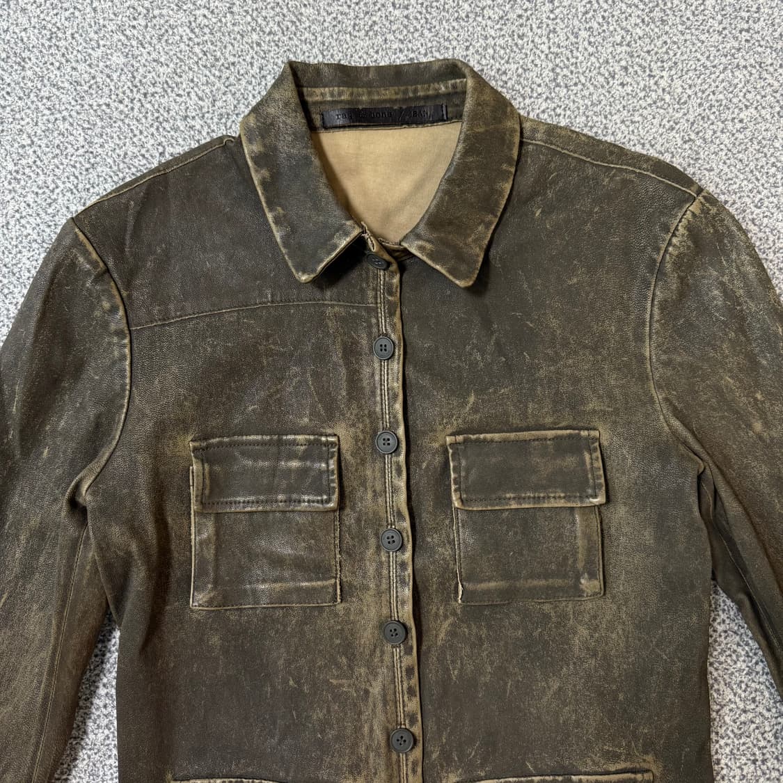 Rag and bone 랙앤본 램스킨 레더 자켓 상품이미지4