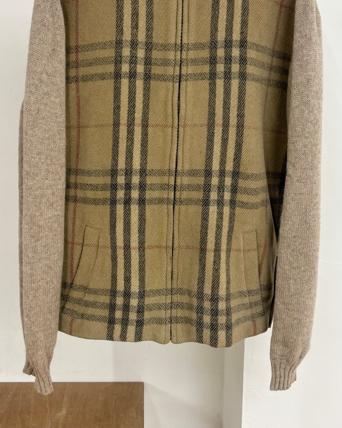 버버리 노바 체크 울 니트 집업 상품이미지5