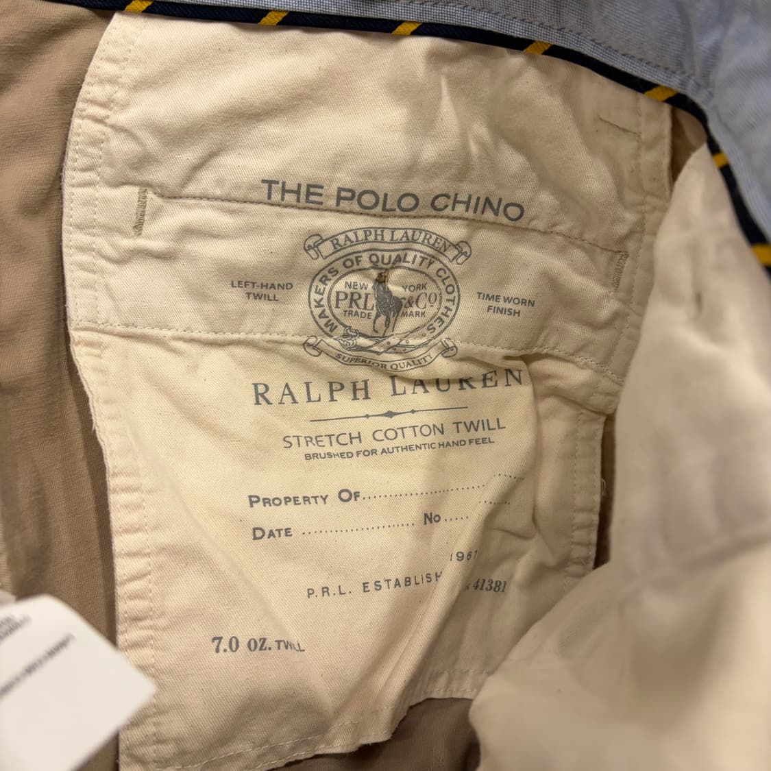 [33x32] 폴로 랄프로렌 치노 베이지 면바지 B249 상품이미지10