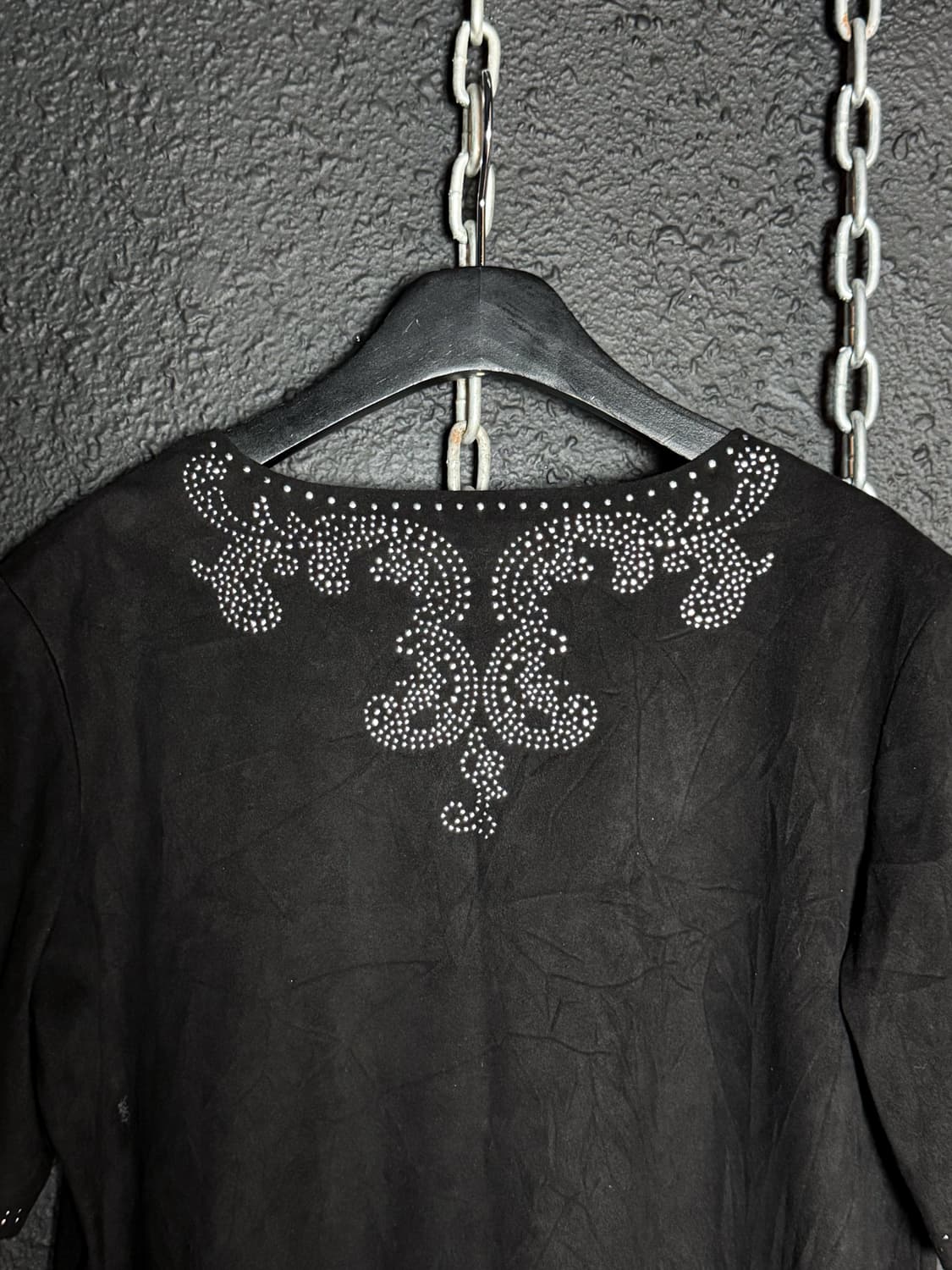 Black suede tunic t-shirt 상품이미지5