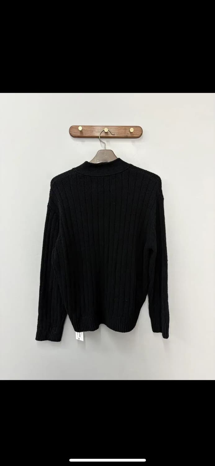 세터 오버사이즈 부클 블랙 가디건 H2475 상품이미지4