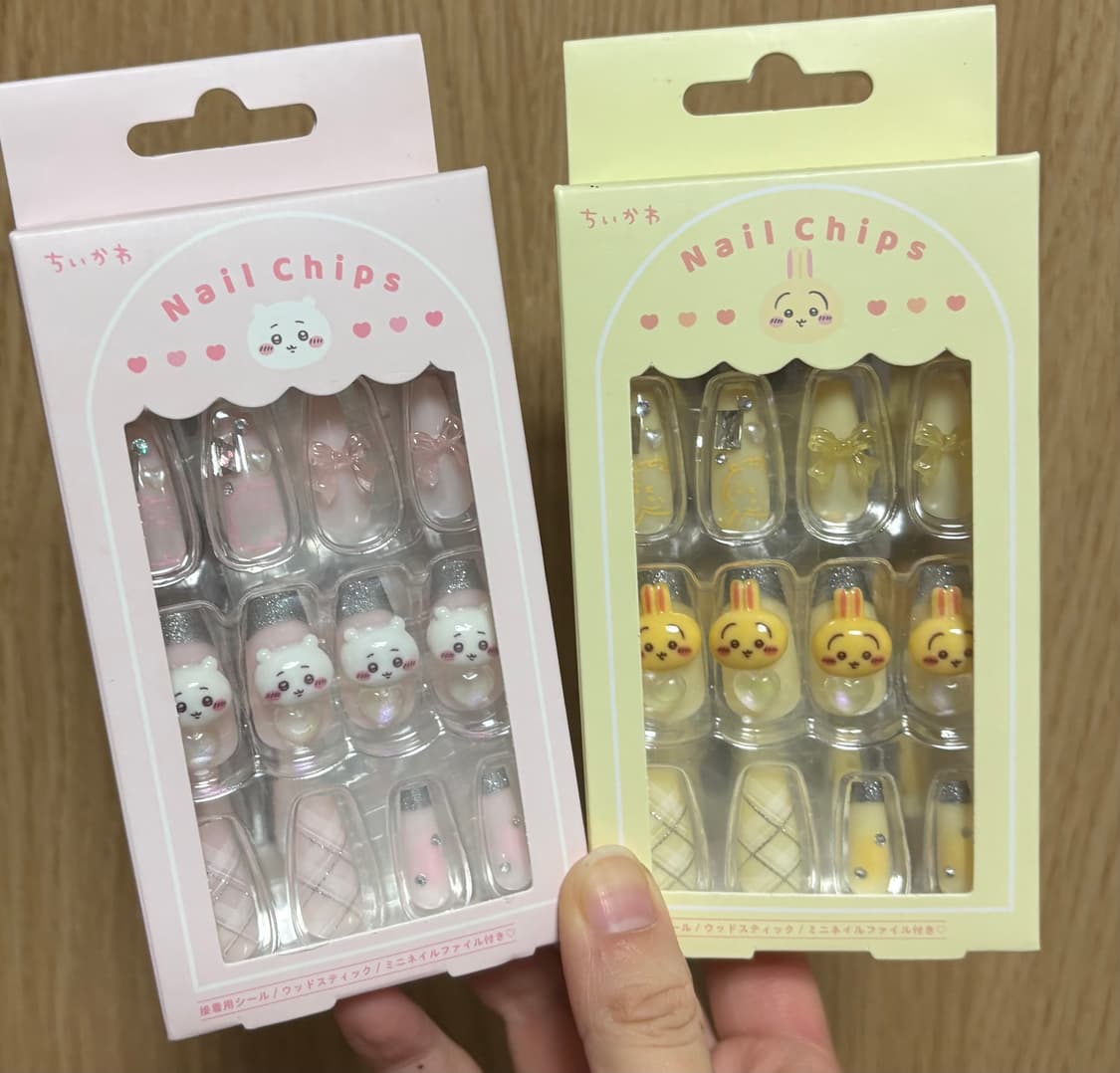 키티랜드 치이카와 우사기 네일 팁 24ps 상품이미지1
